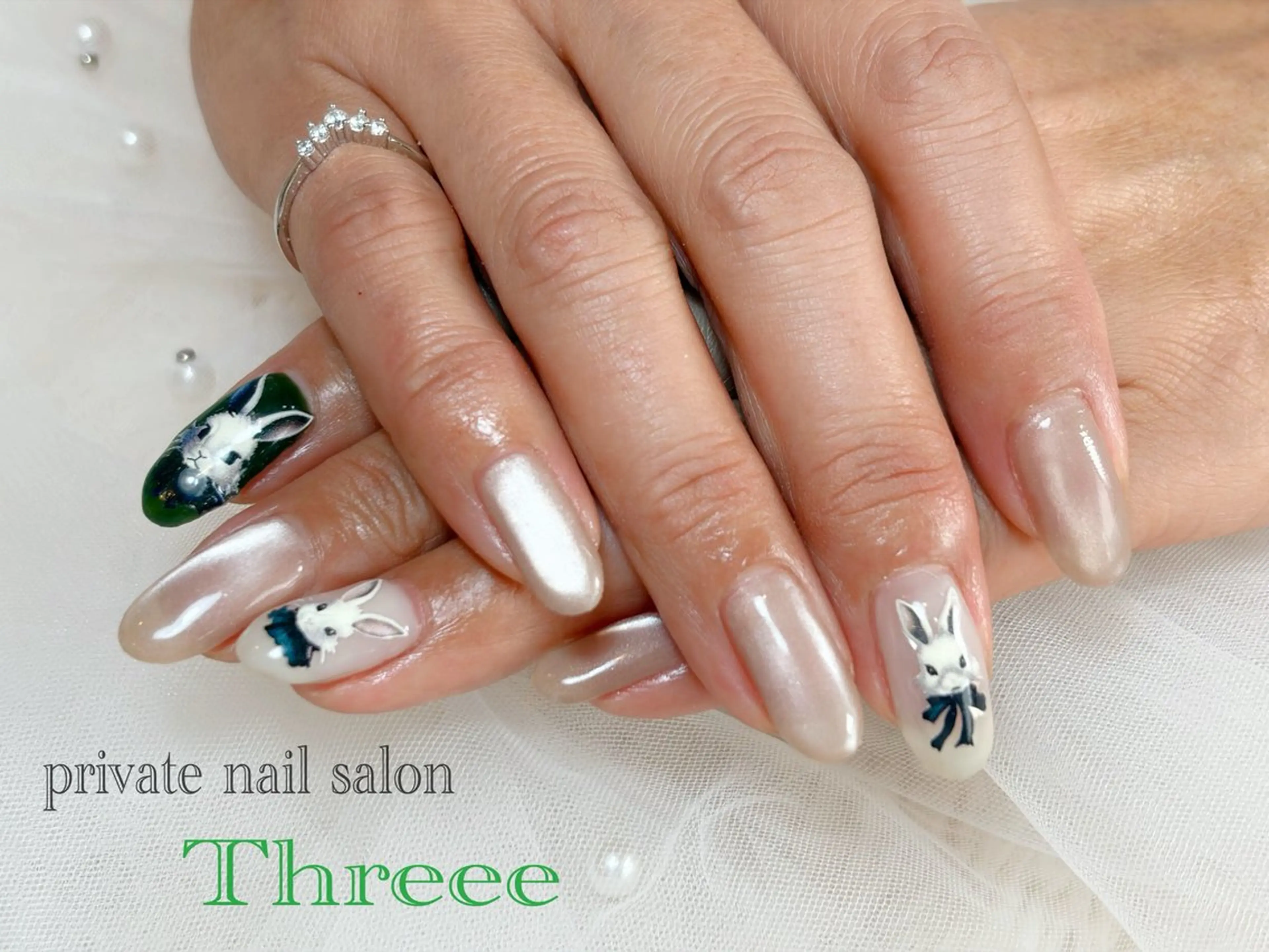 ネイル マグネットネイル ハンドネイル Nail salon - Threee　-のネイルデザイン