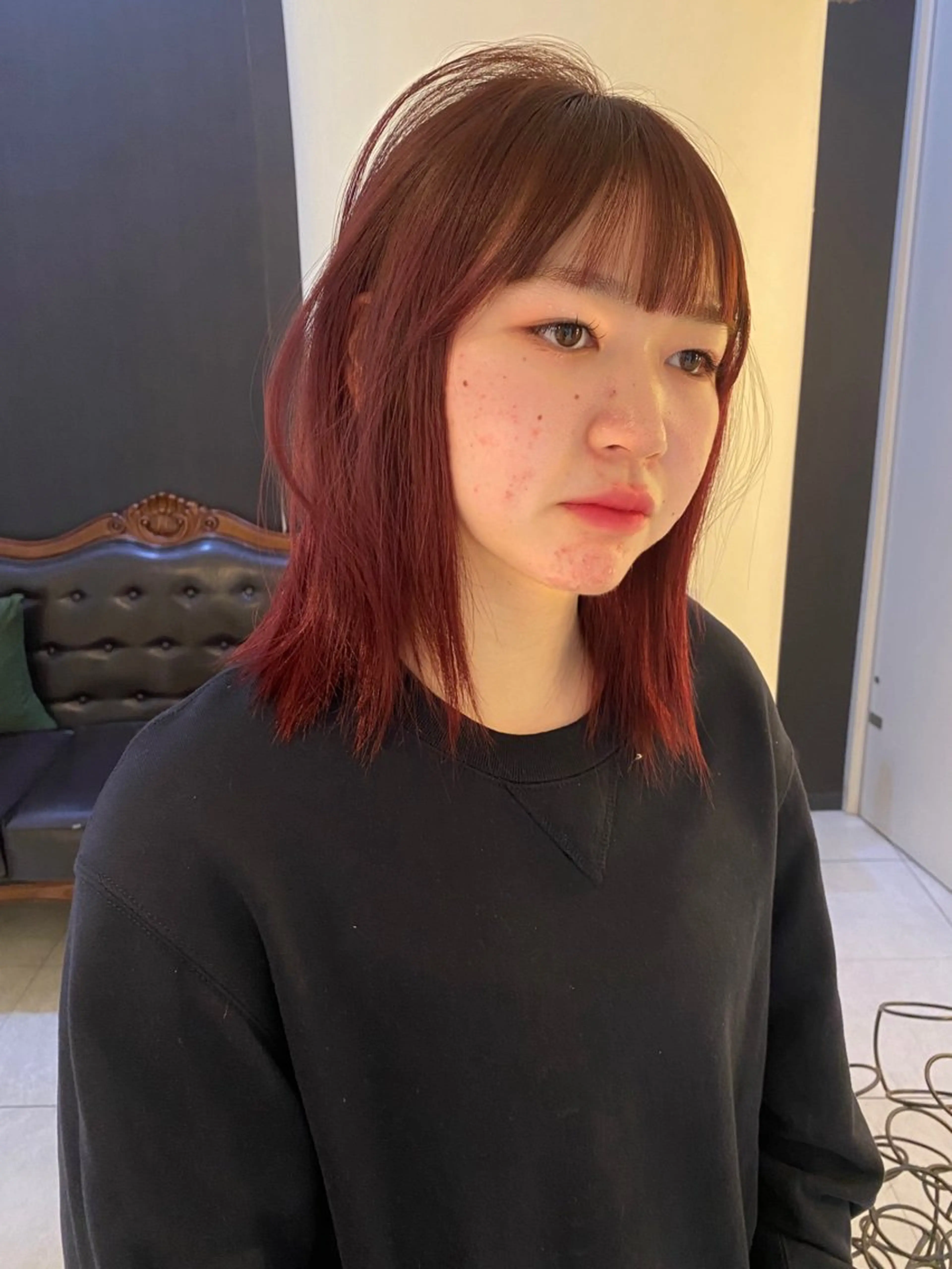 ミディアム カラー カット ヘアカラー トリートメント mai / linoah˚✧のヘアスタイル