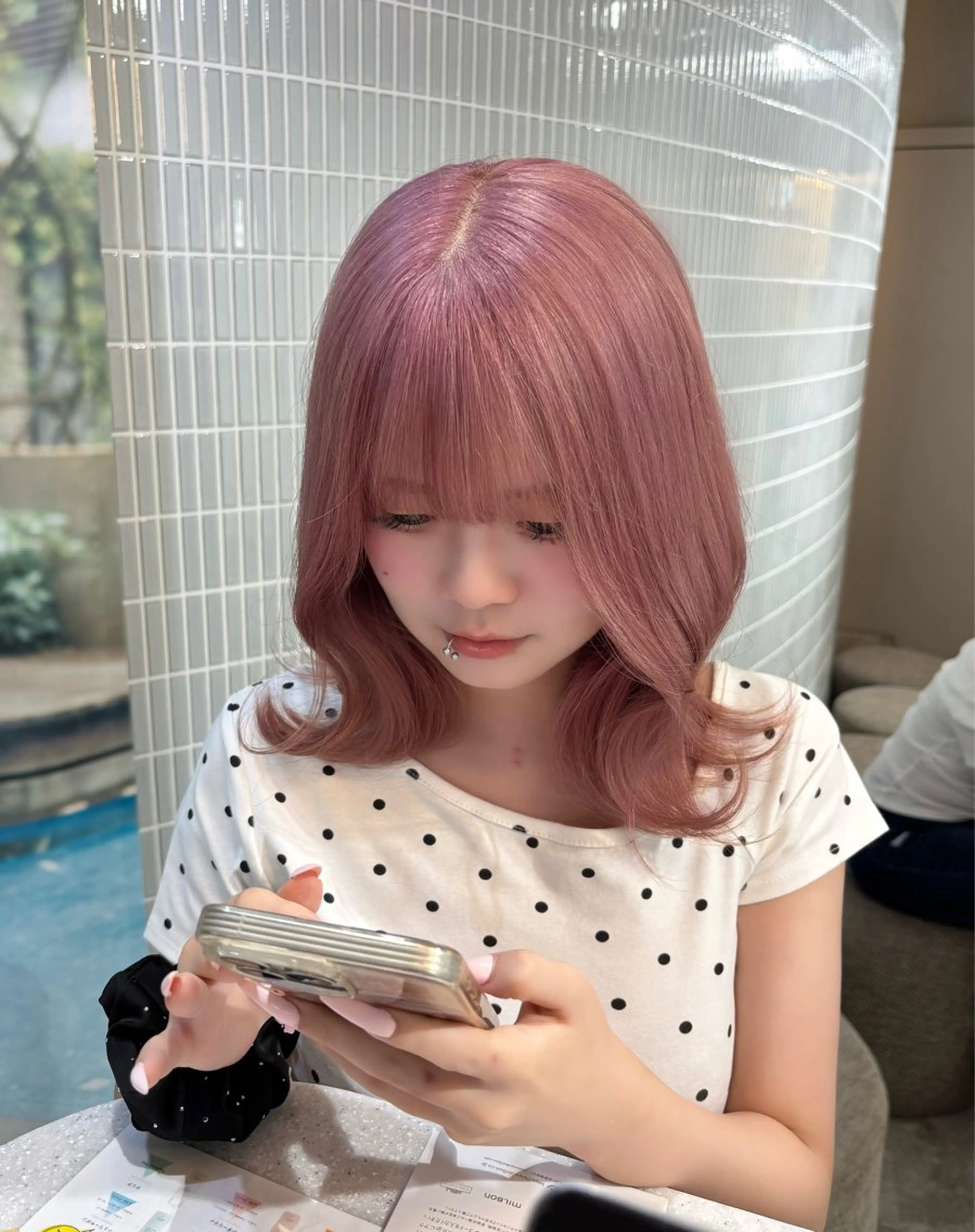 ミディアム 🎀透明感カラー/ 博多美容室ゆうあ🎀のヘアスタイル