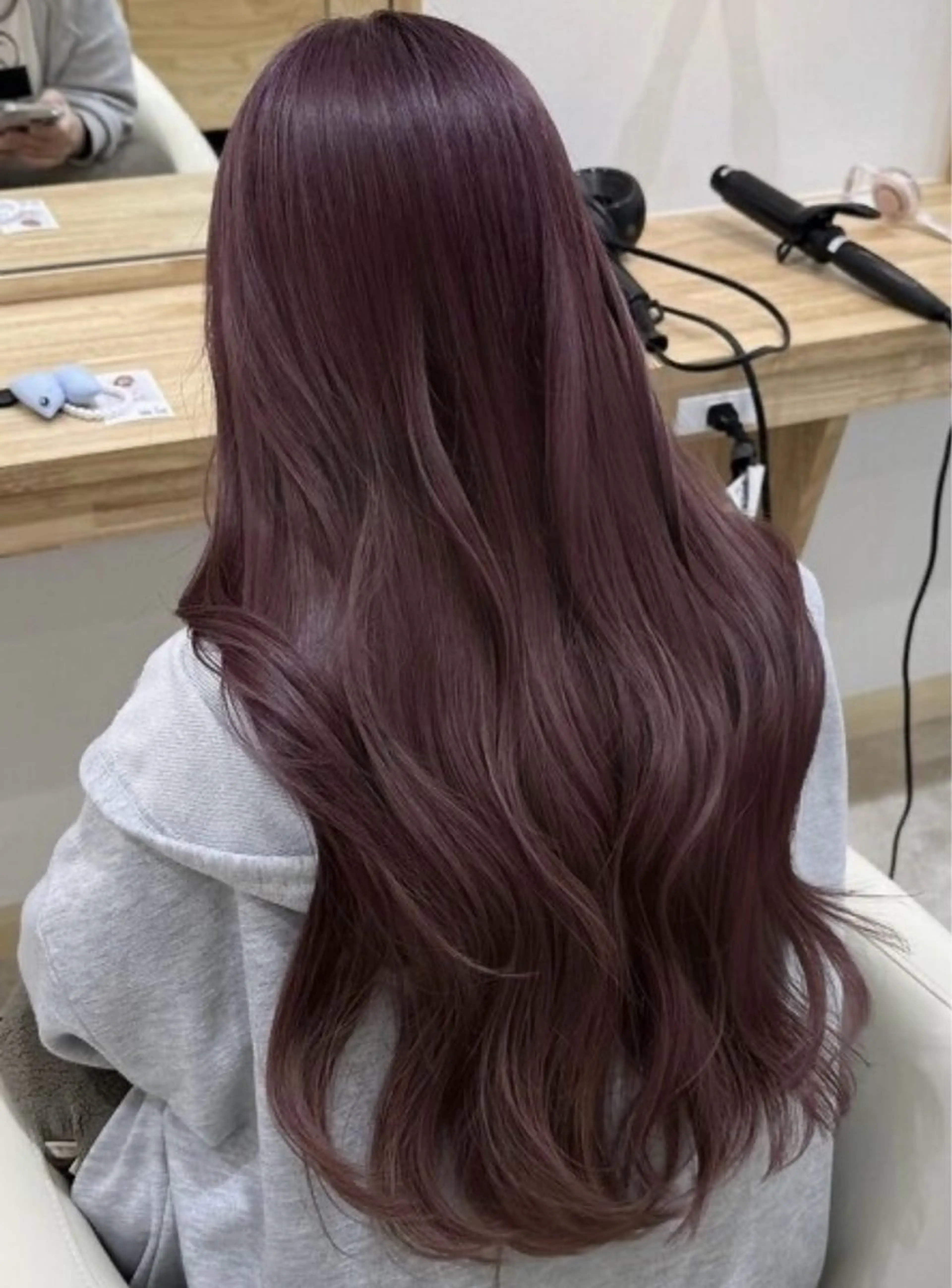 ロング カラー カット ヘアカラー トリートメント くびれヘア/髪質改善 はるのヘアスタイル