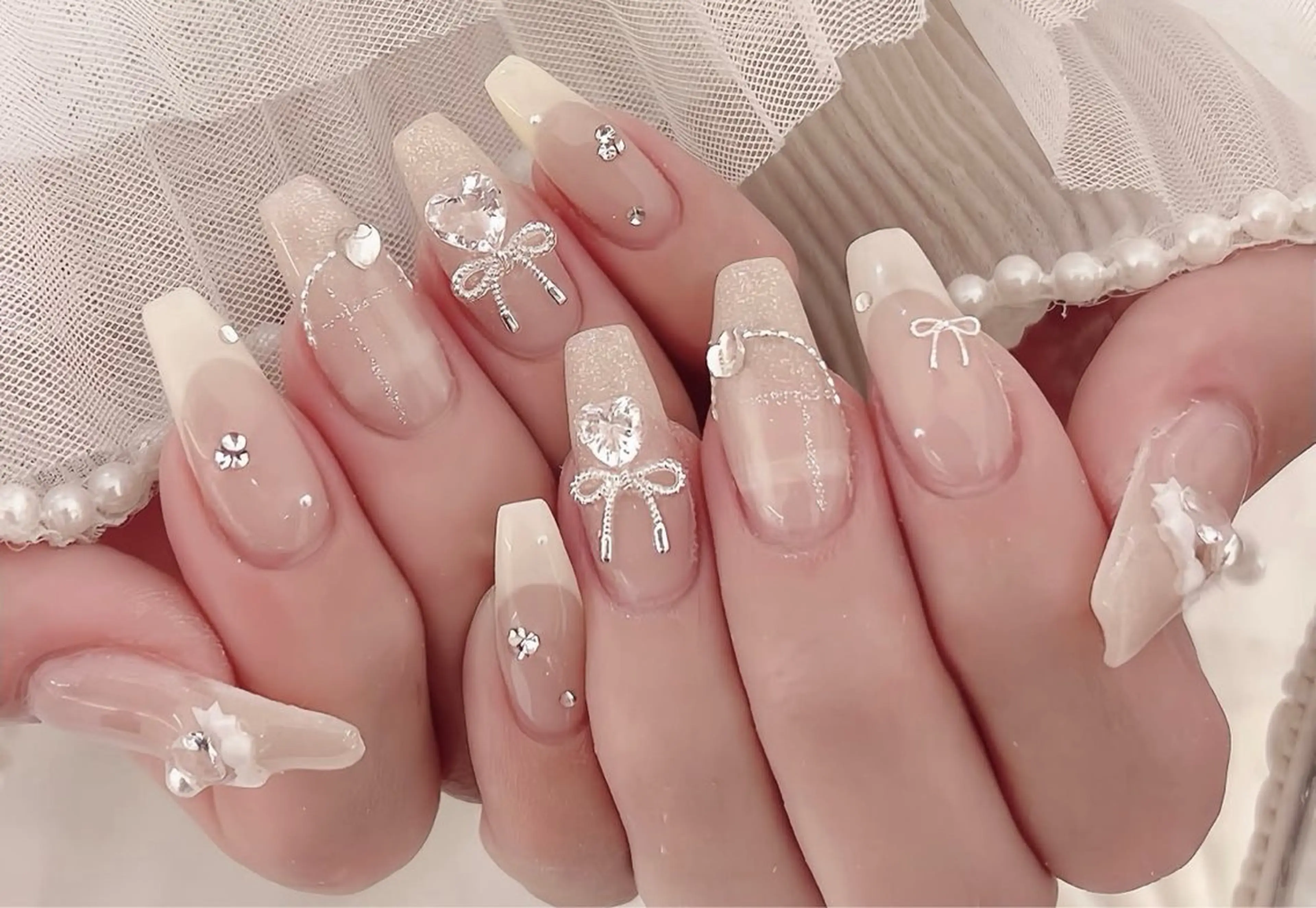 ネイル 韓国ネイル 持ち込み ニュアンスネイル ネイルチップ ハンドネイル TABI ANA.CHUOのネイルデザイン