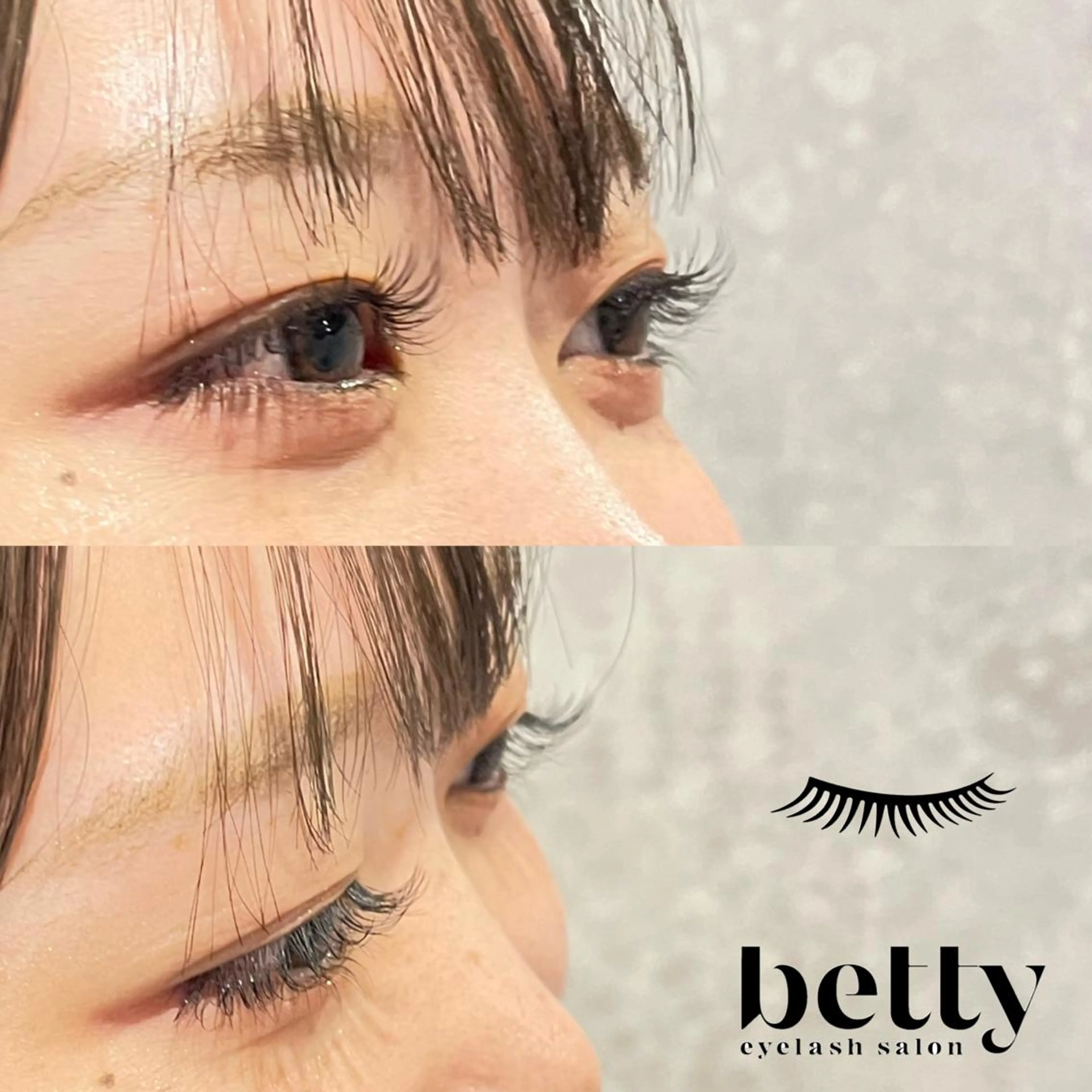 マツエク・マツパ 束感まつ毛 フラットラッシュ betty ANNAのマツエク・マツパデザイン