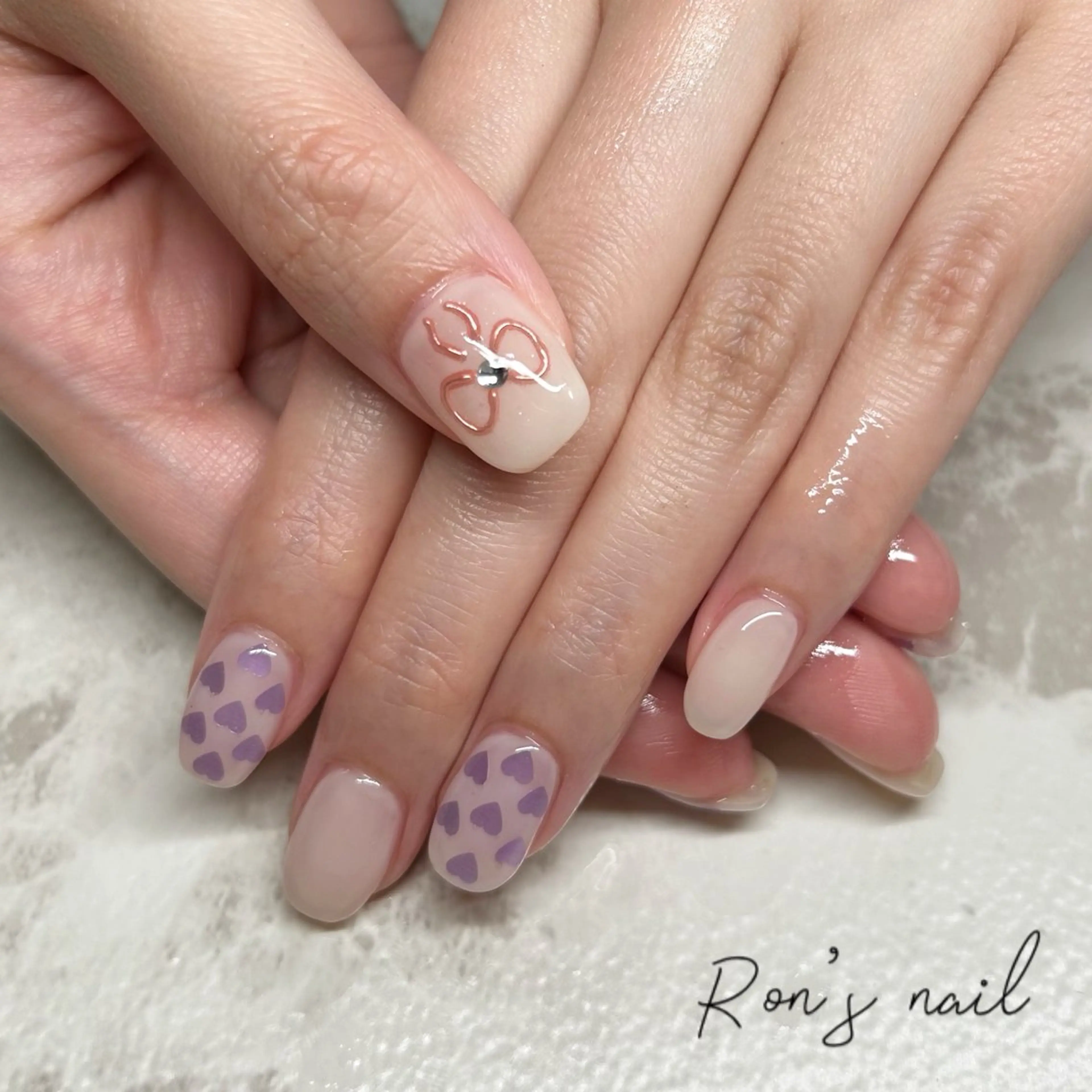 ネイル Ron's nail 笹岡のネイルデザイン