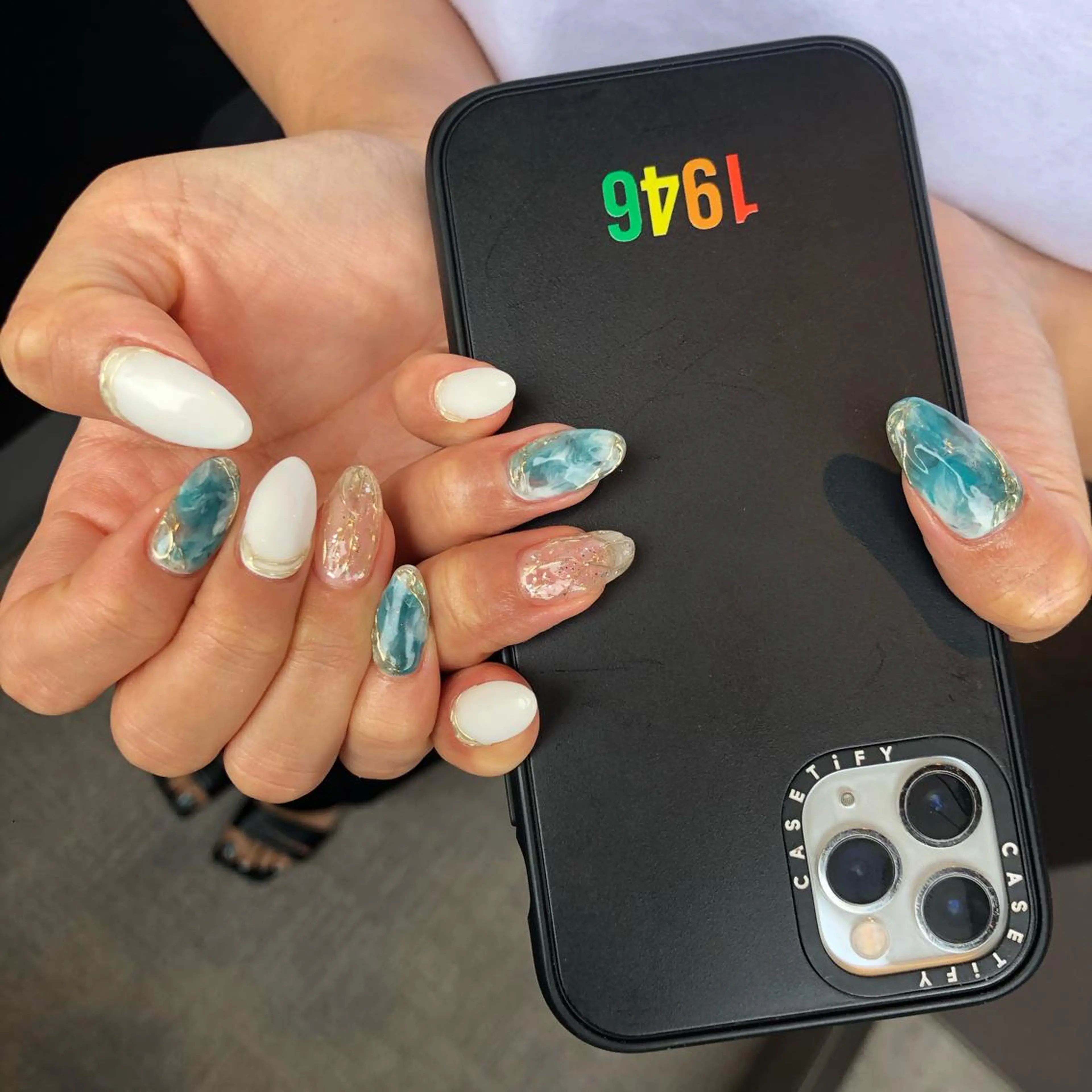 ロング カラー ヘアアレンジ キッズ ネイル マツエク・マツパ 福田 加奈のネイルデザイン