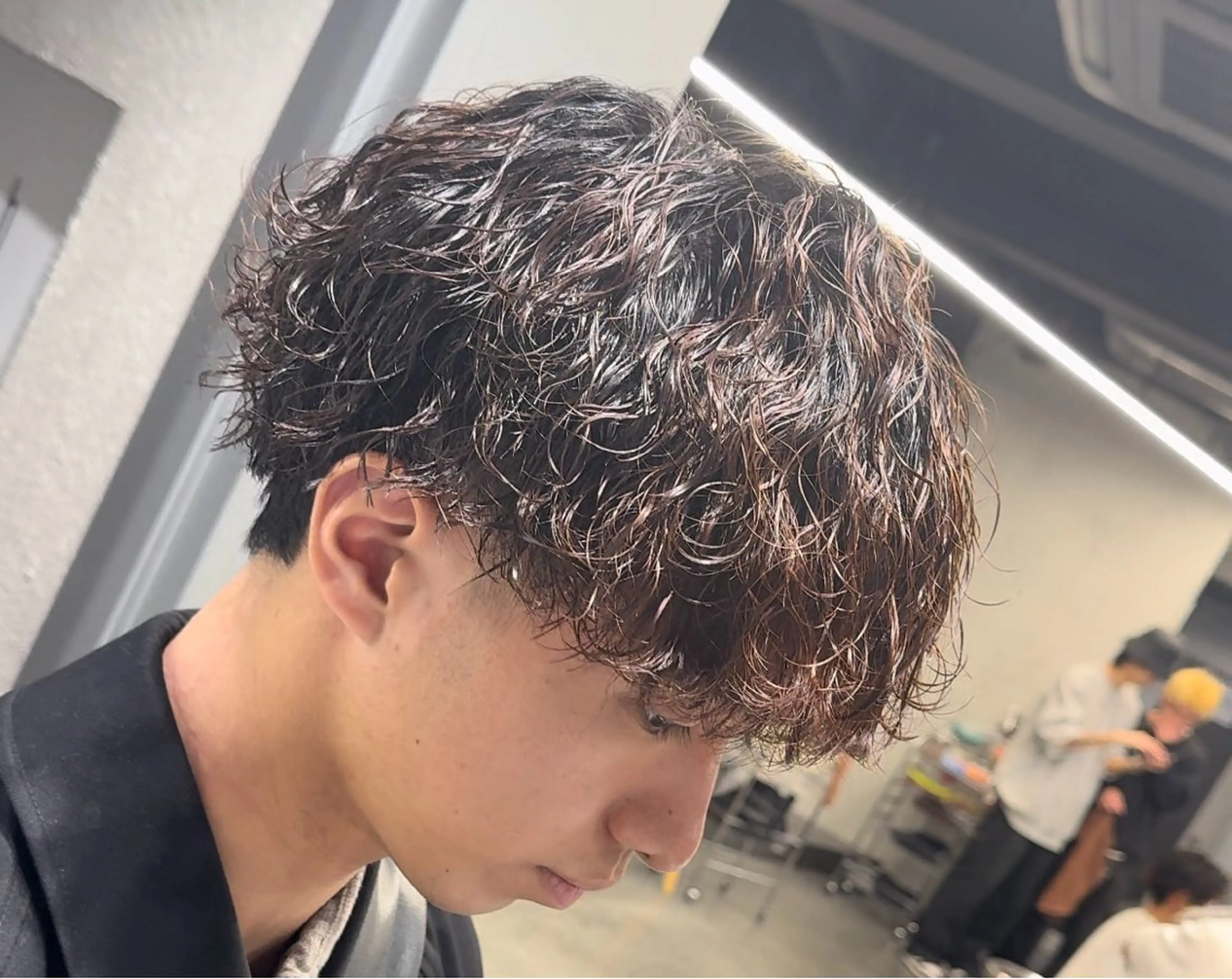 ミディアム パーマ ヘアアレンジ メンズ fifth 石川 凪のヘアスタイル