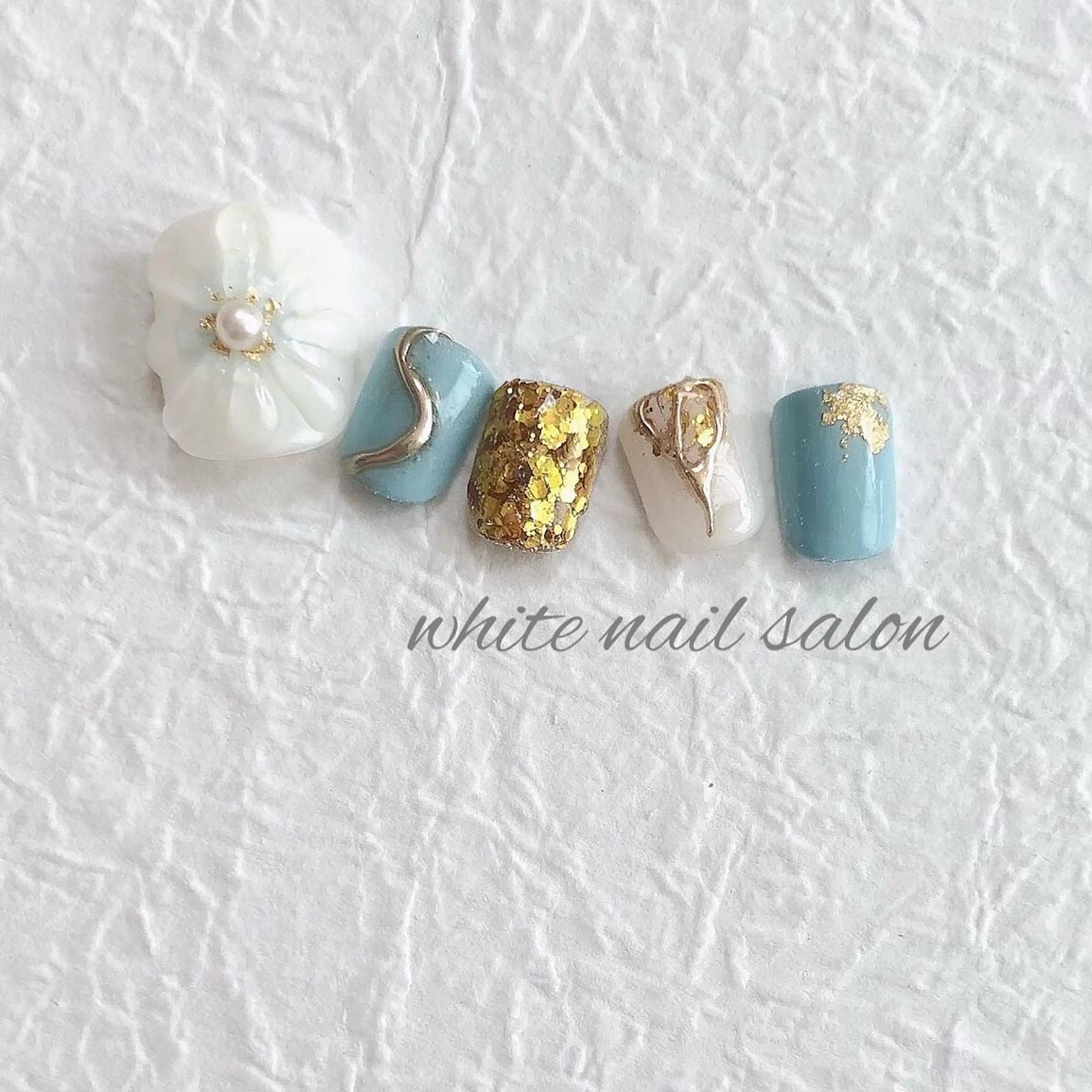 ネイル ジェルネイル ハードジェル 持ち込み ソフトジェル フットネイル white nail salonのネイルデザイン