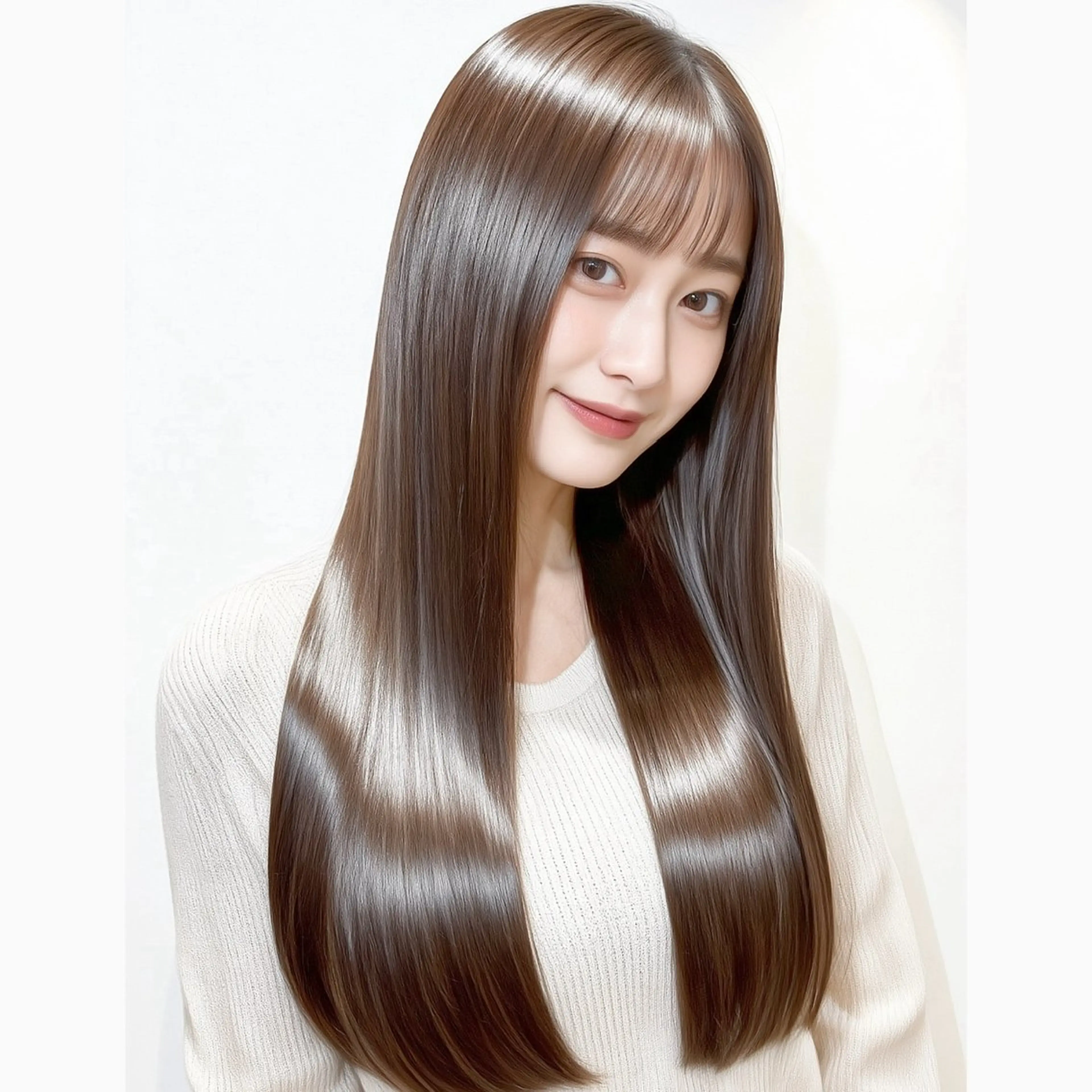 【1回で別人級の艶髪へ変身】最新縮毛矯正&トリートメント＋艶カラー＋カット　〈ネオメテオストレート、メテオカラー〉の写真