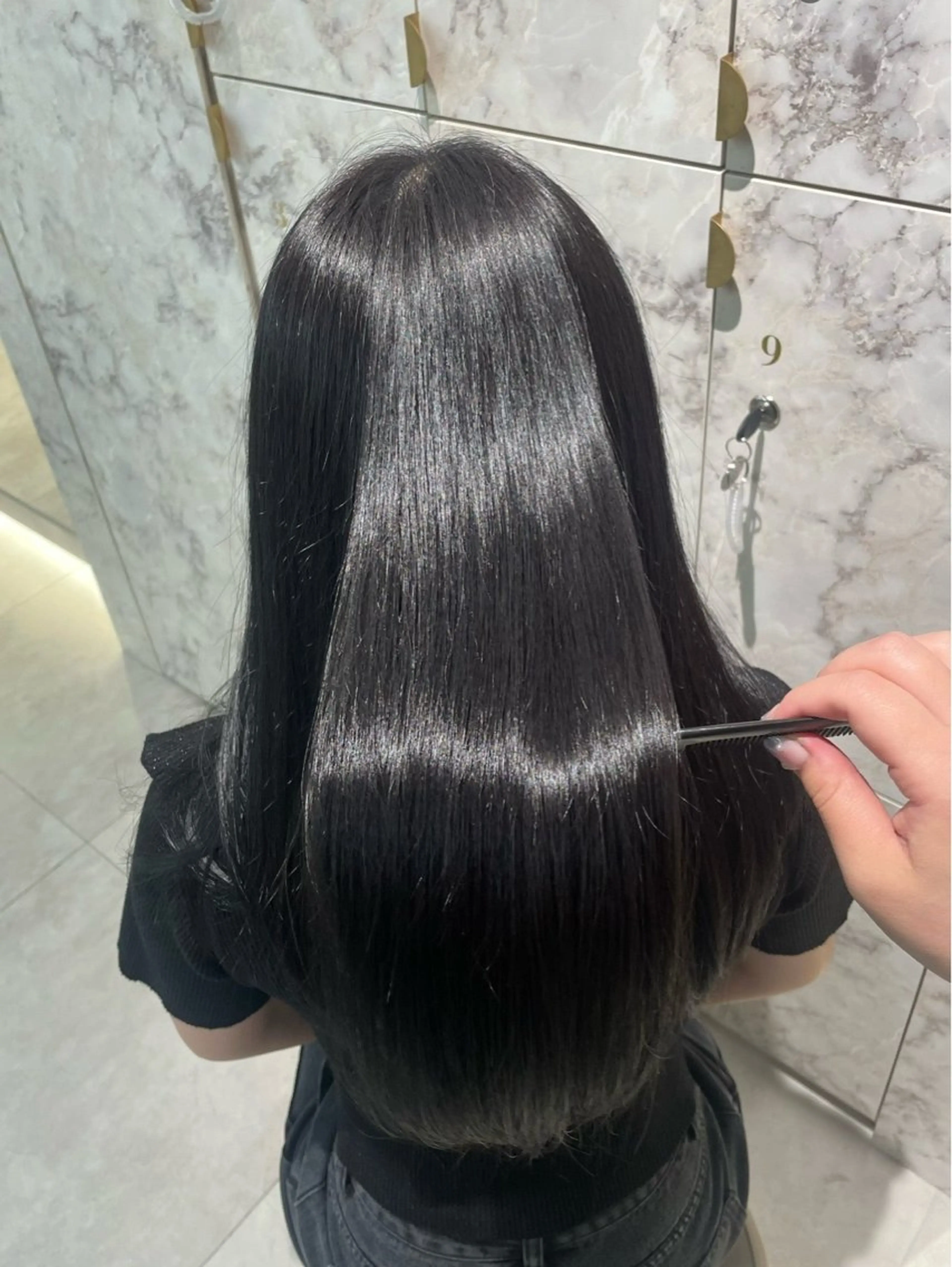 ロング カラー 透明感カラー/ カット🎀あつこ🎀のヘアスタイル