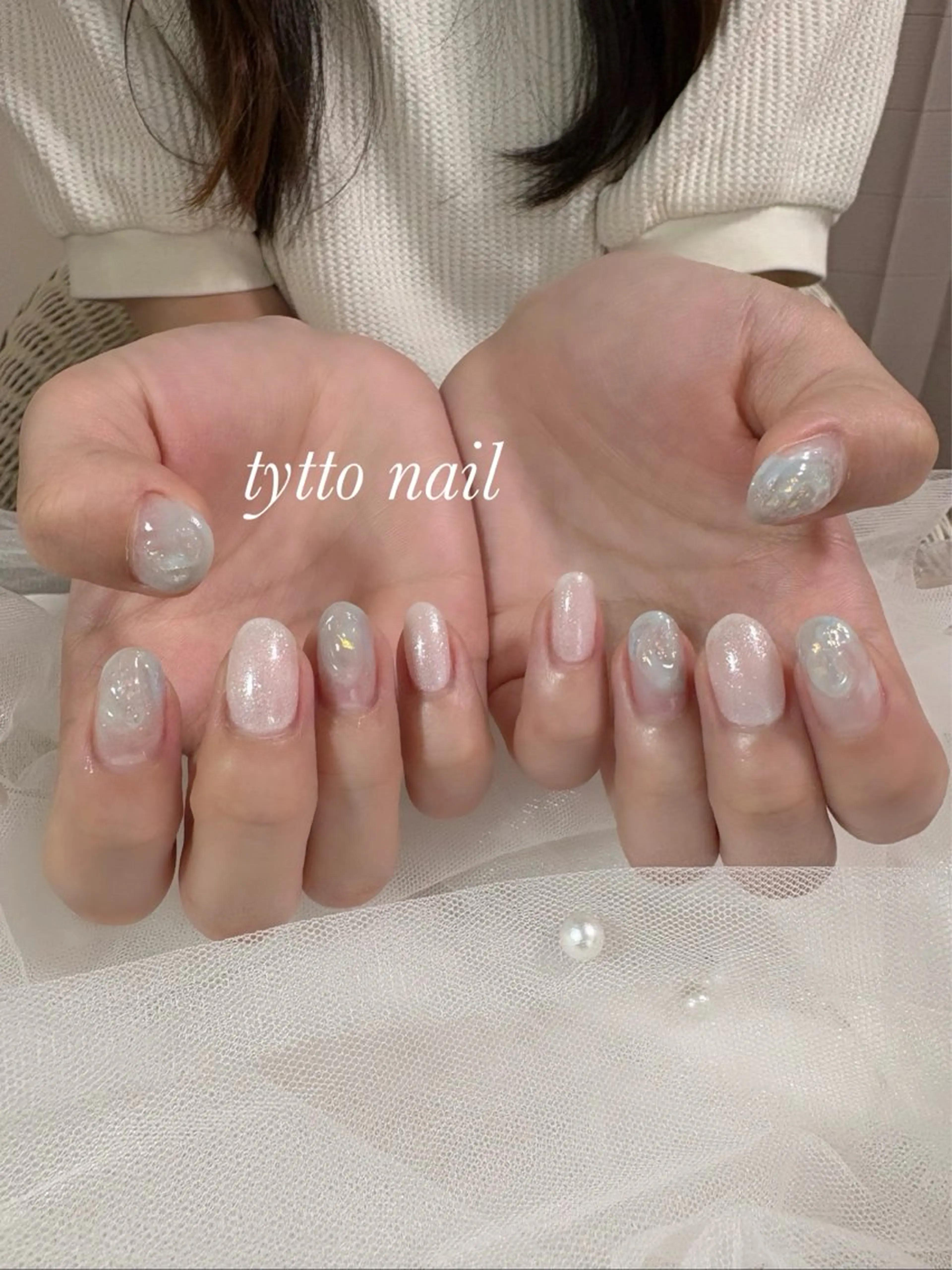 ネイル キラキラネイル ラメ(グリッター) ニュアンスネイル オフィスネイル ワンカラーネイル ハンドネイル tytto nail ❤︎‪‪eri‪‪のネイルデザイン