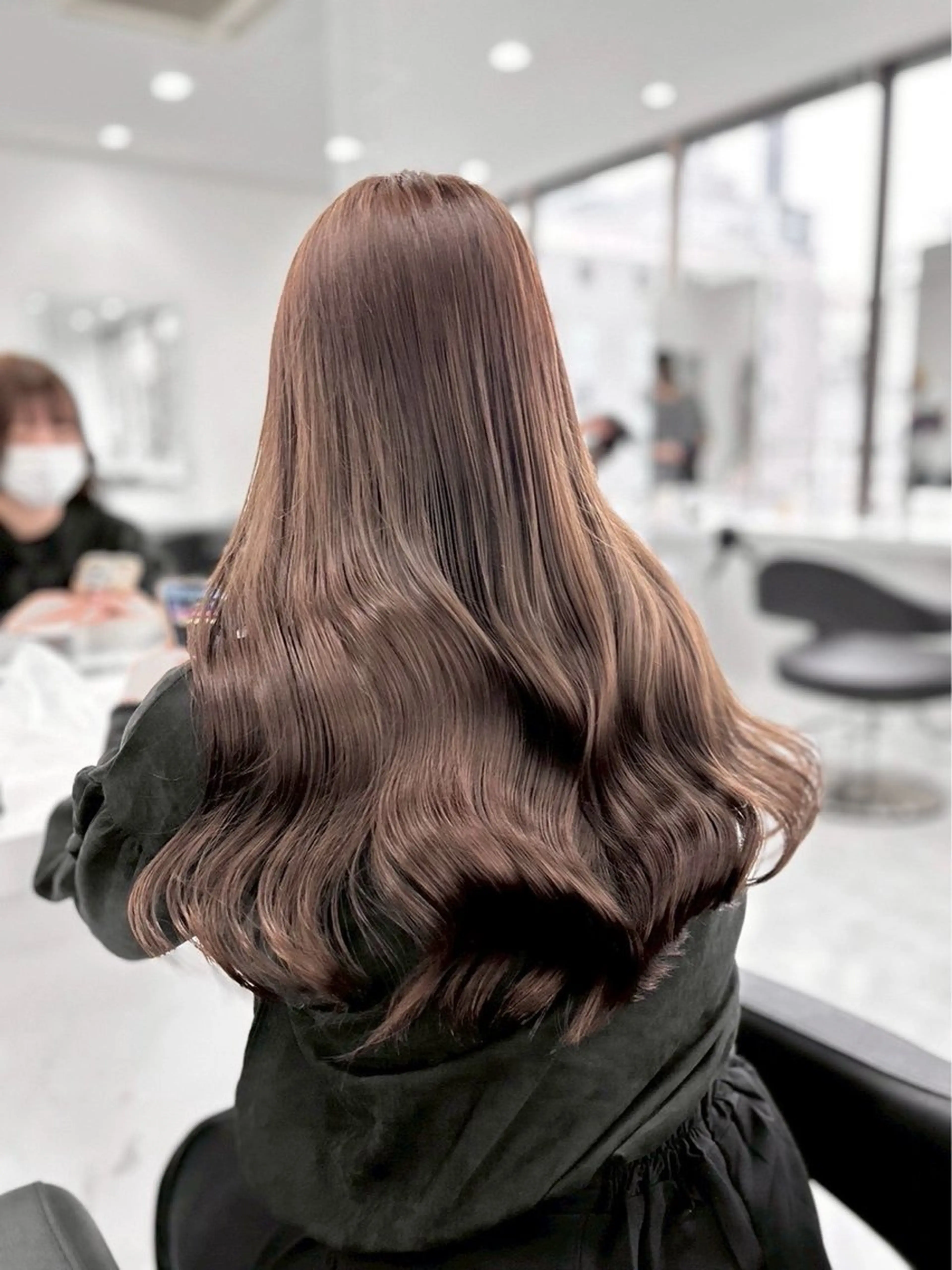 ロング 透明感×暖色カラー 𝐘𝐮𝐤𝐚🍒のヘアスタイル