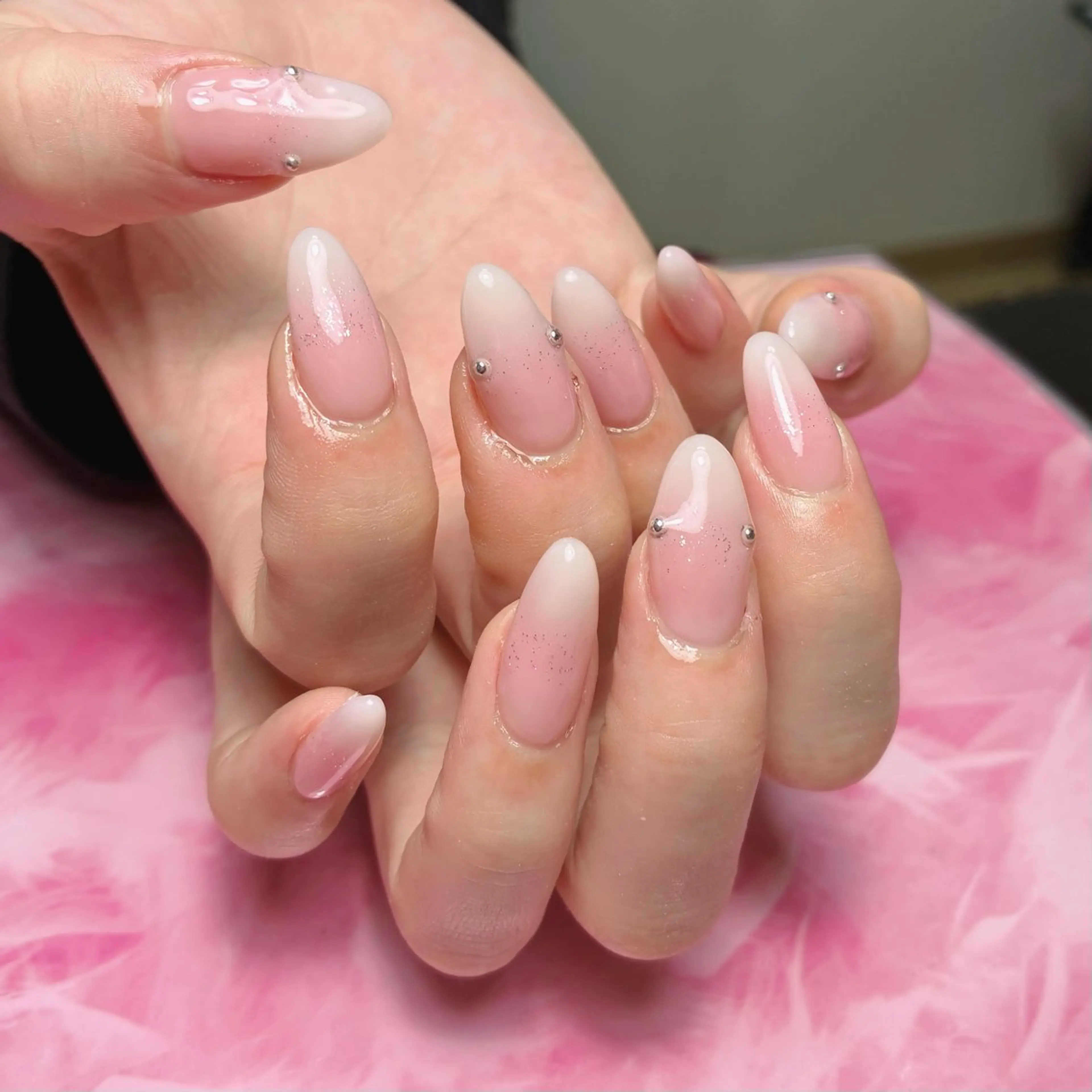 セミロング ハンドネイル hs nail salonのネイルデザイン
