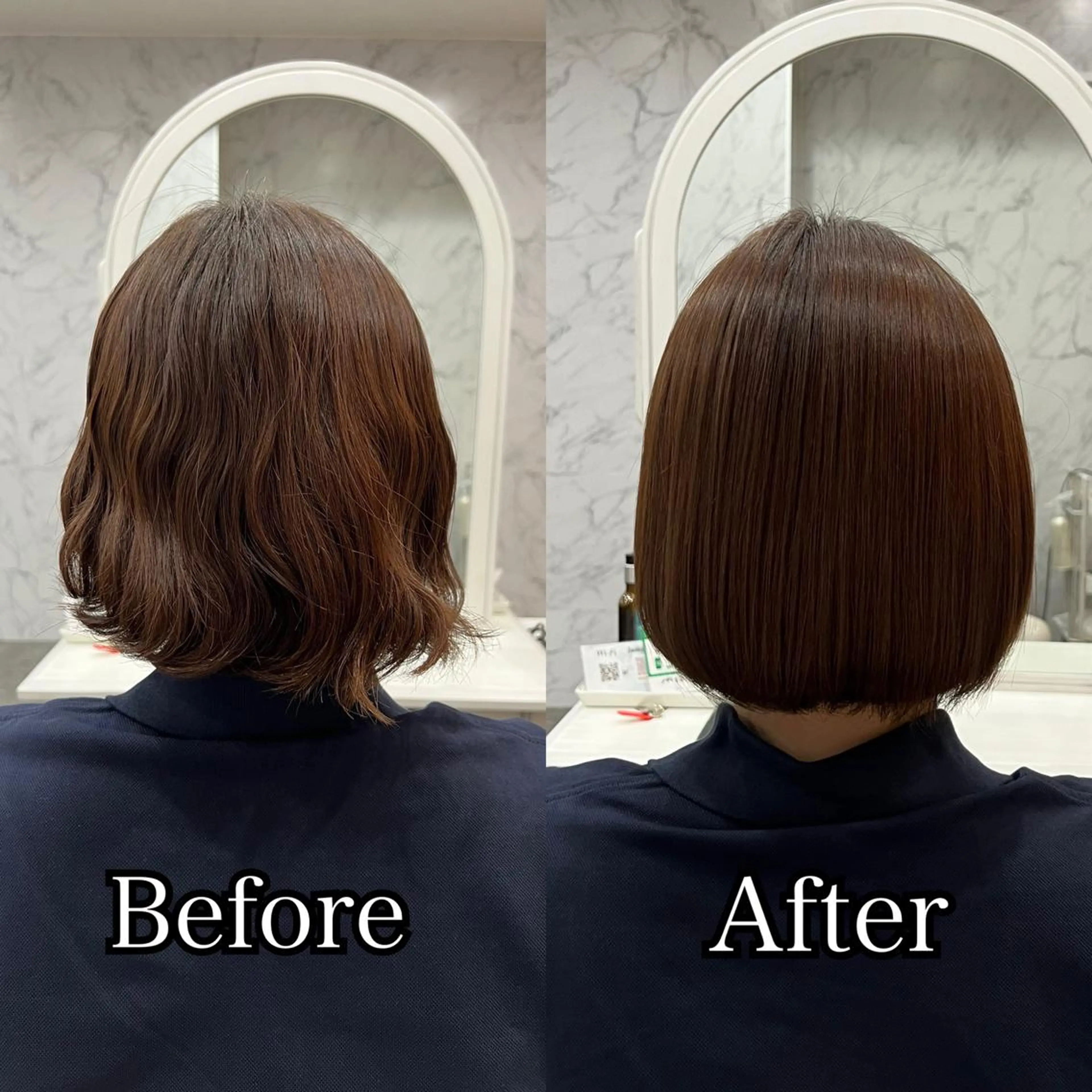 ショート 縮毛矯正 秋葉原　柏木絢汰 ✨当日予約okのヘアスタイル