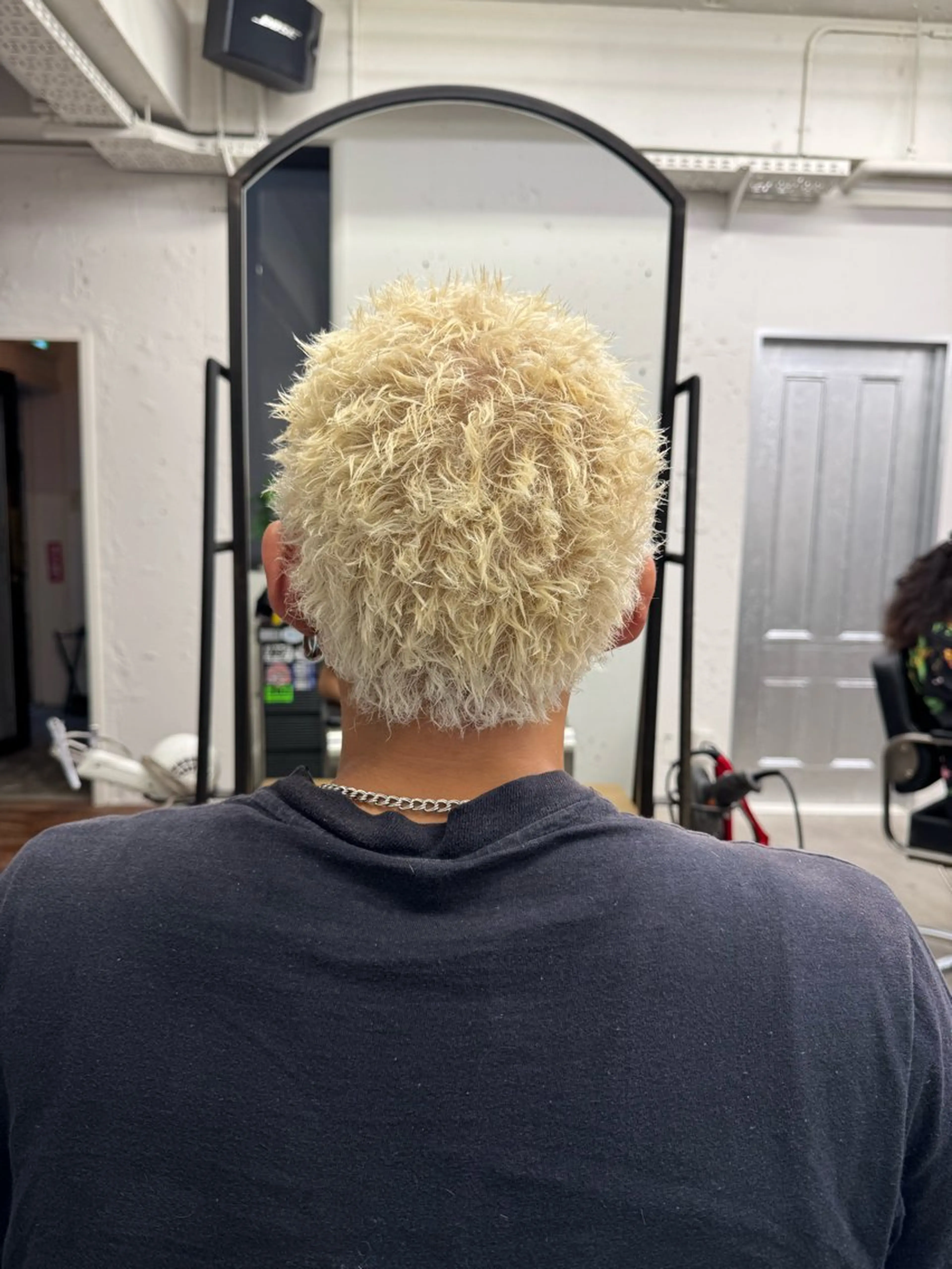 ショート カラー パーマ メンズ ダウンパーマ メンズハイライト メンズパーマ メンズショート ハイライトカラー カット ヘアカラー パーマ 💈メンズ特化💈 TASUKUのヘアスタイル