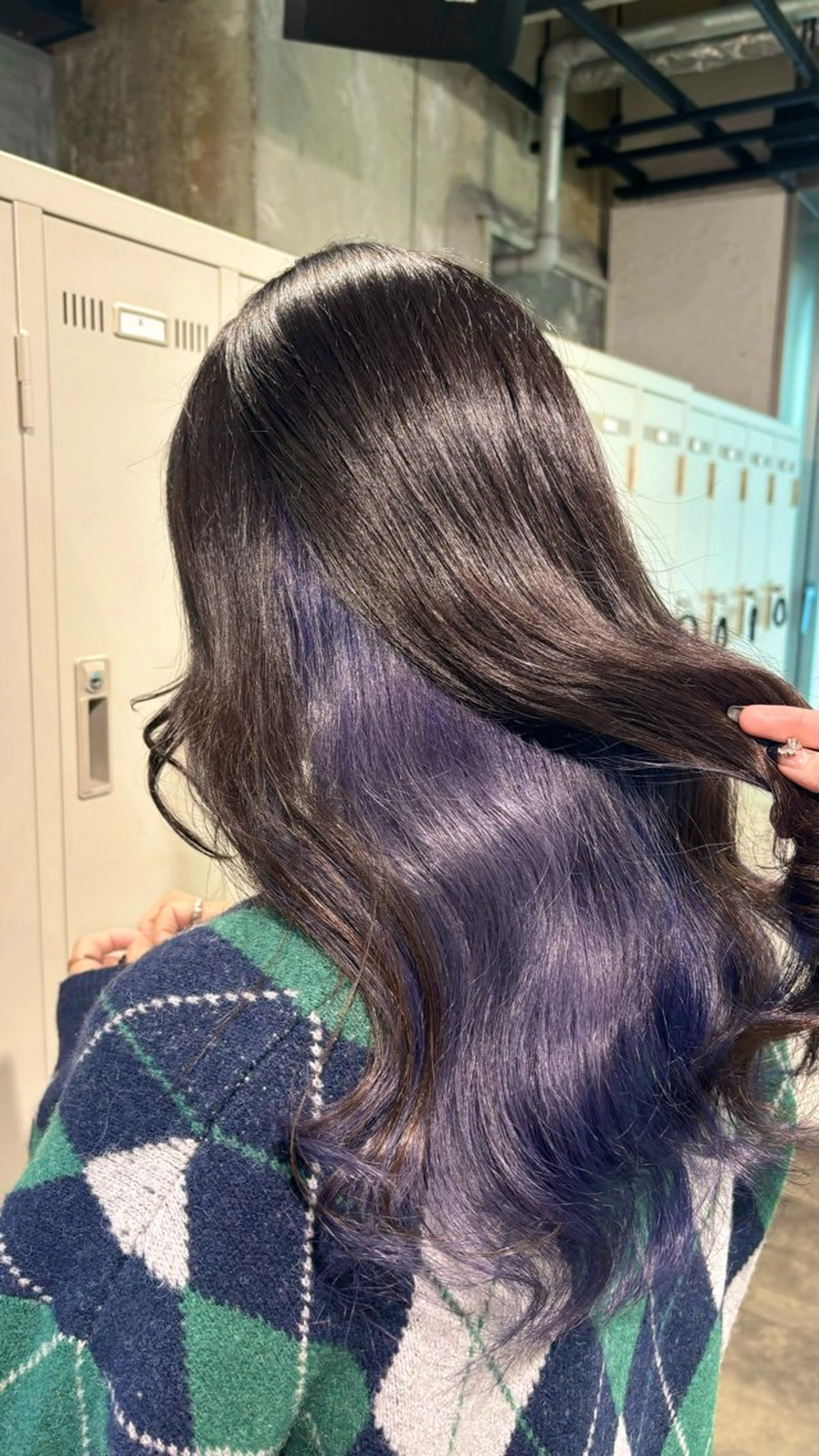 セミロング カラー ブルーカラー ブルーラベンダー ラベンダーカラー alicetokyo 🦋宮葉🦋のマツエク・マツパデザイン