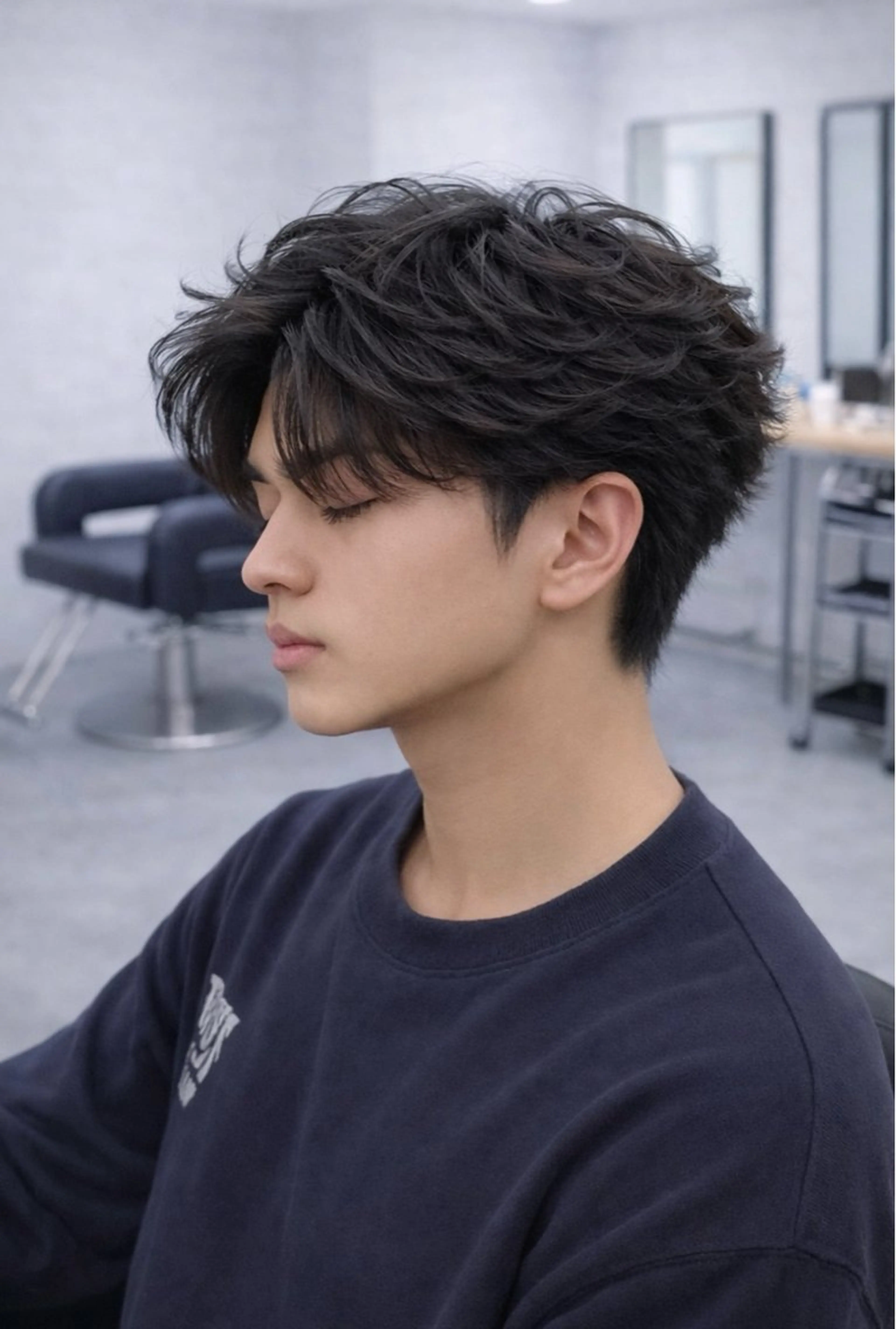ショート パーマ ヘアアレンジ メンズ フェザーパーマ メンズパーマ ショートヘア ニュアンスパーマ カット パーマ 🔥ニュアンス フェザー小林海斗🔥のヘアスタイル