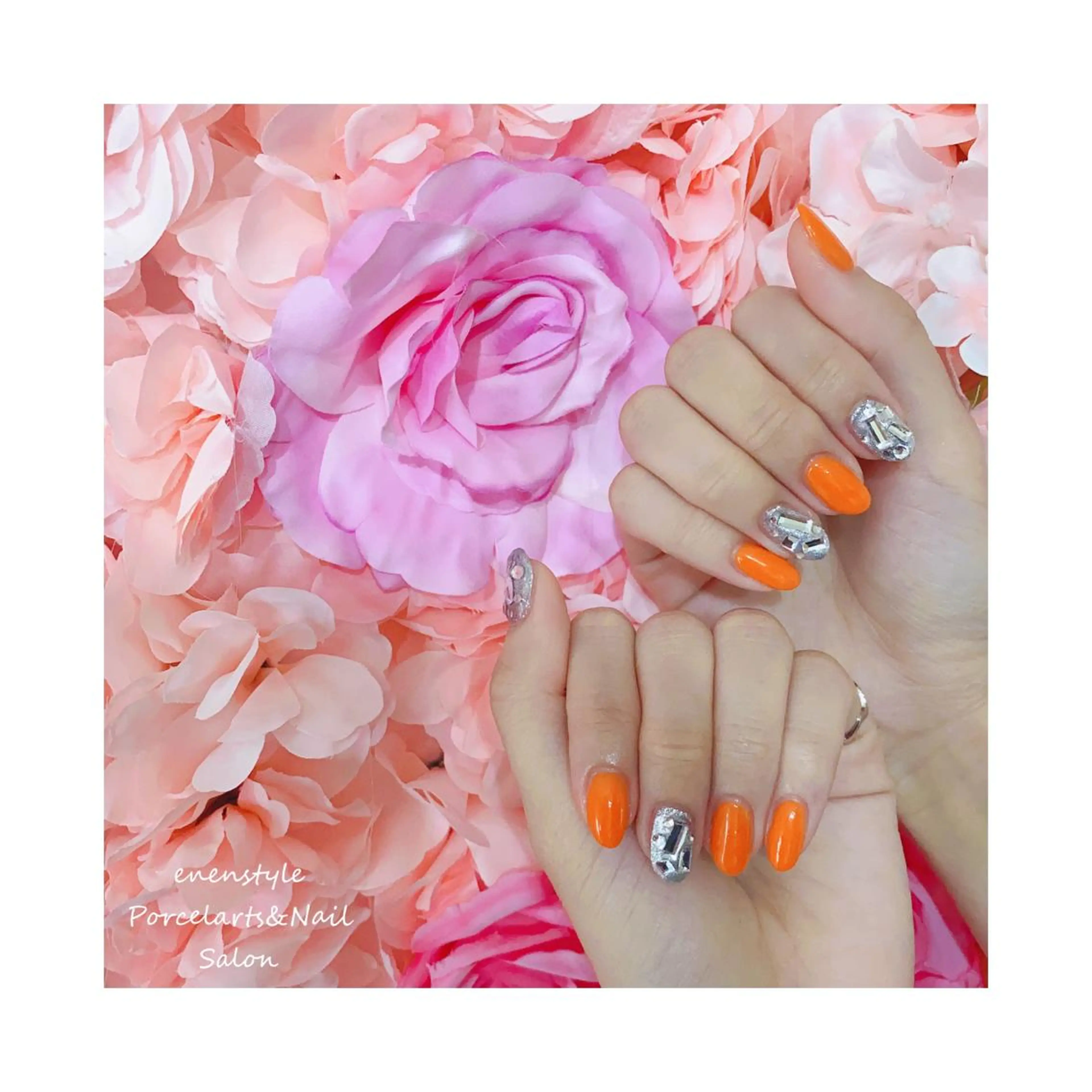 ミディアム ネイル ハンドネイル 👑enen style👑のネイルデザイン