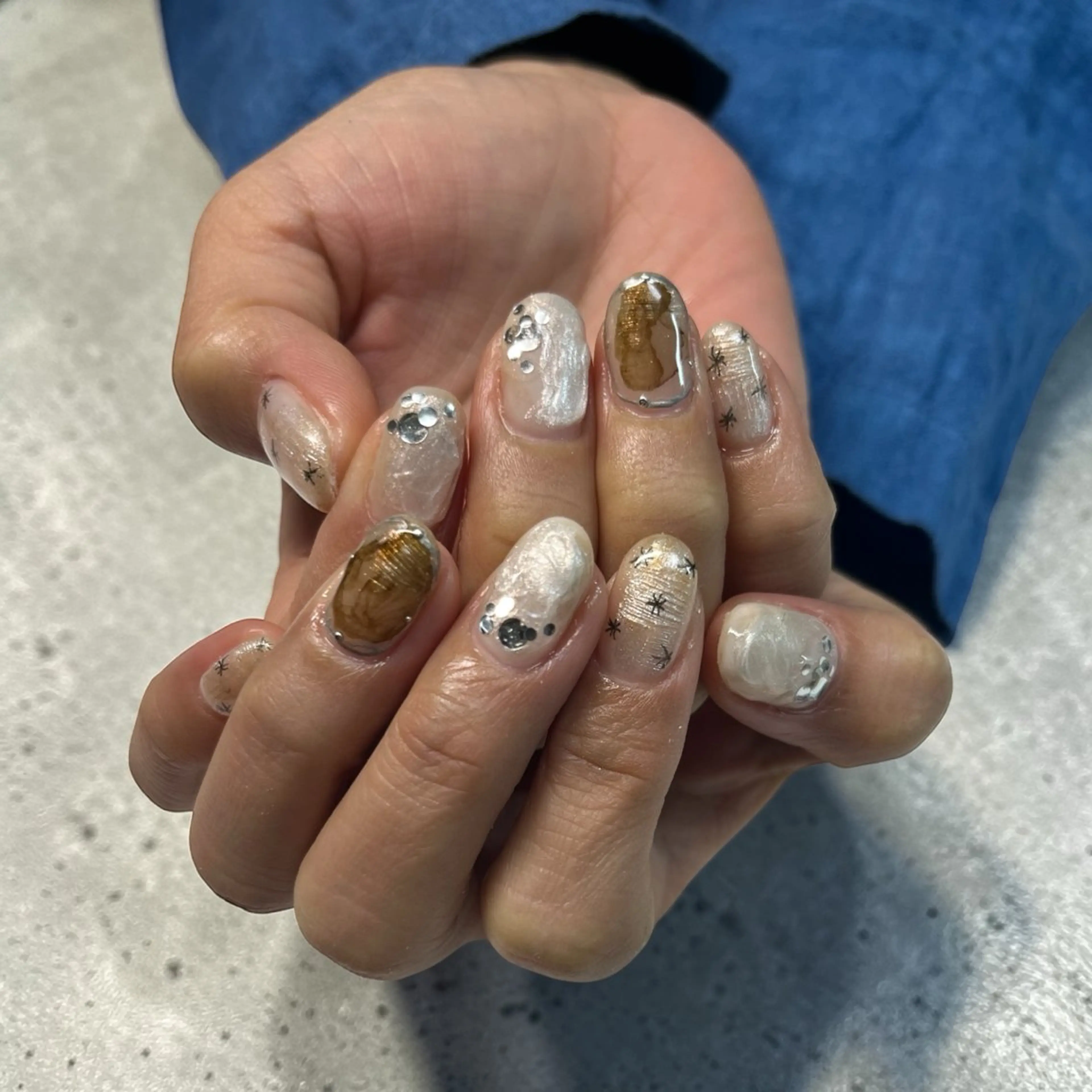 ネイル ニュアンスネイル ハンドネイル mellow mのネイルデザイン