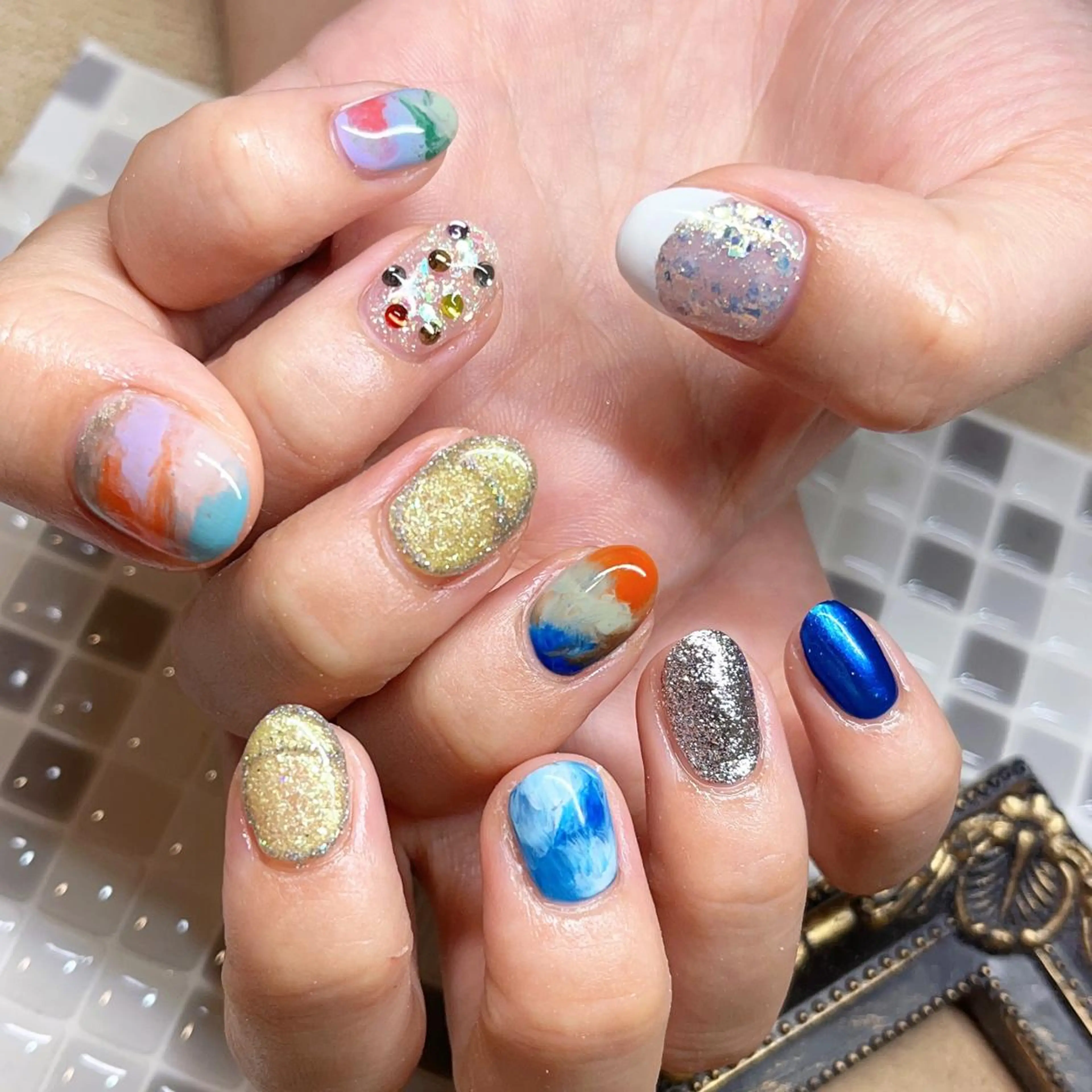 ネイル アートネイル ニュアンスネイル nailist yuiのネイルデザイン