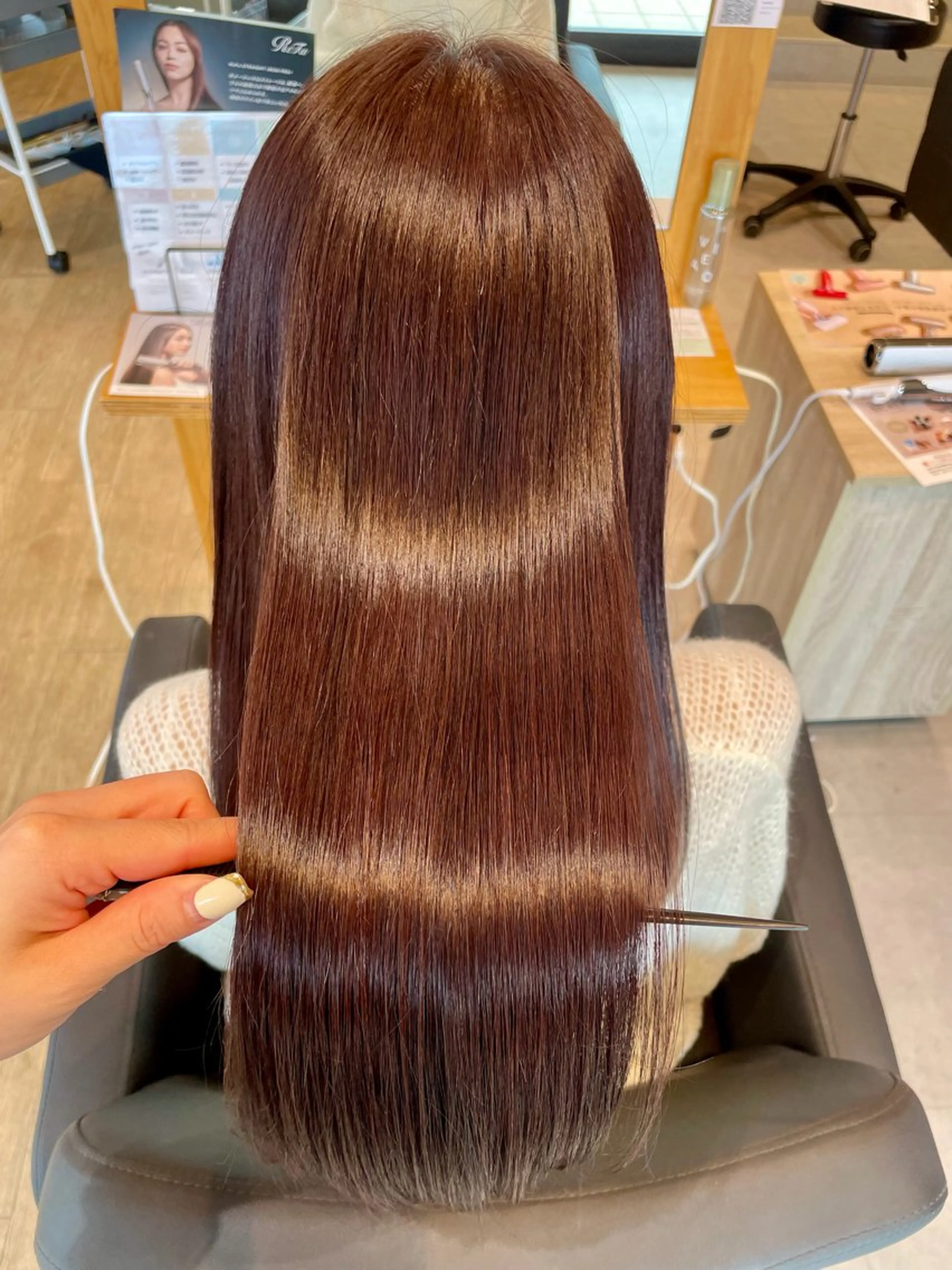 カラー＋髪質改善トリートメントの写真