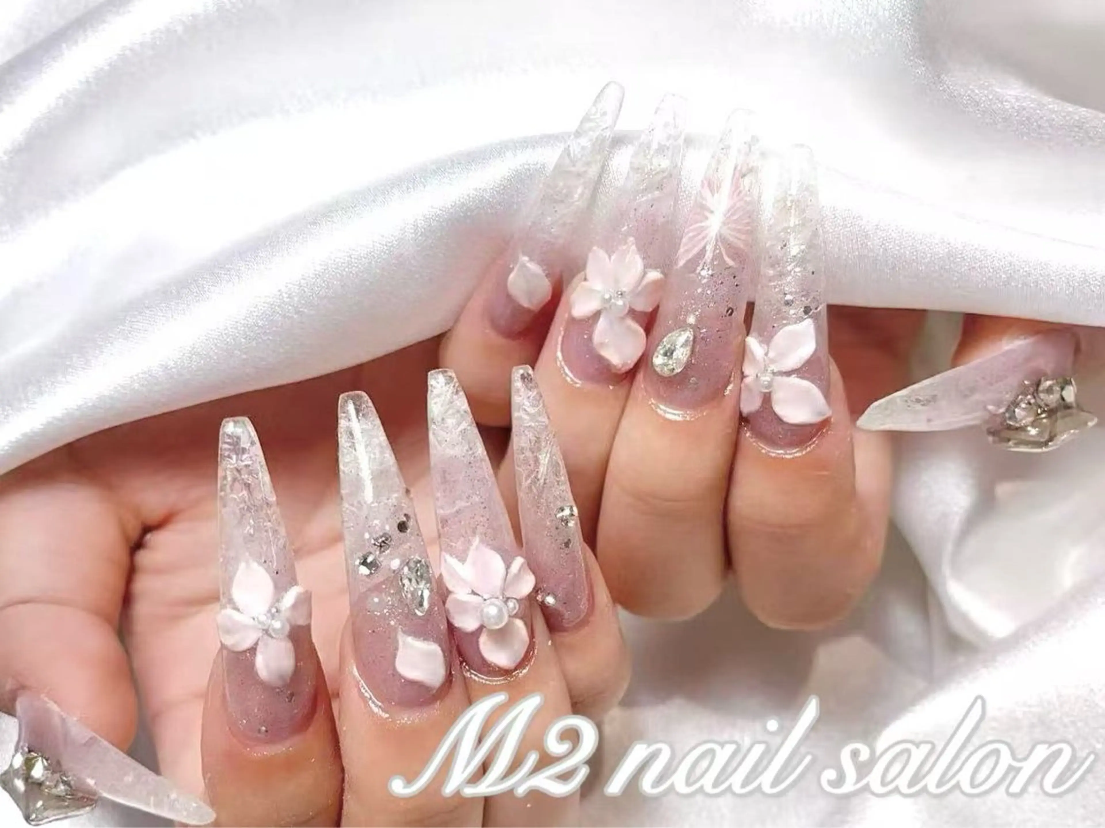 ネイル ハンドネイル 長さだし専門店 M2　rikaのネイルデザイン