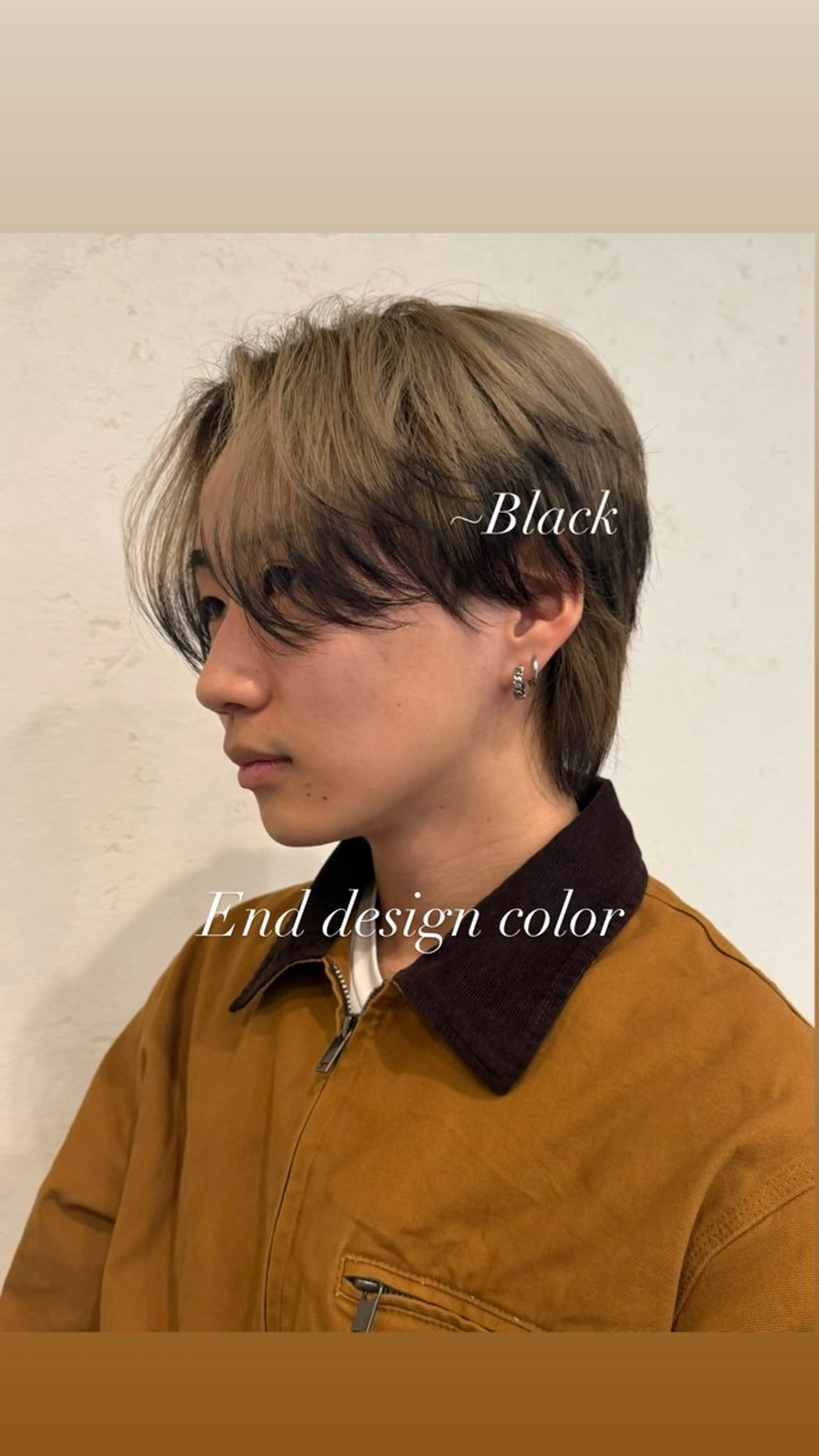 カラー メンズ デザインカラー カット ヘアカラー トリートメント レイヤー/透明感/髪 質改善/ほのか🐥のヘアスタイル