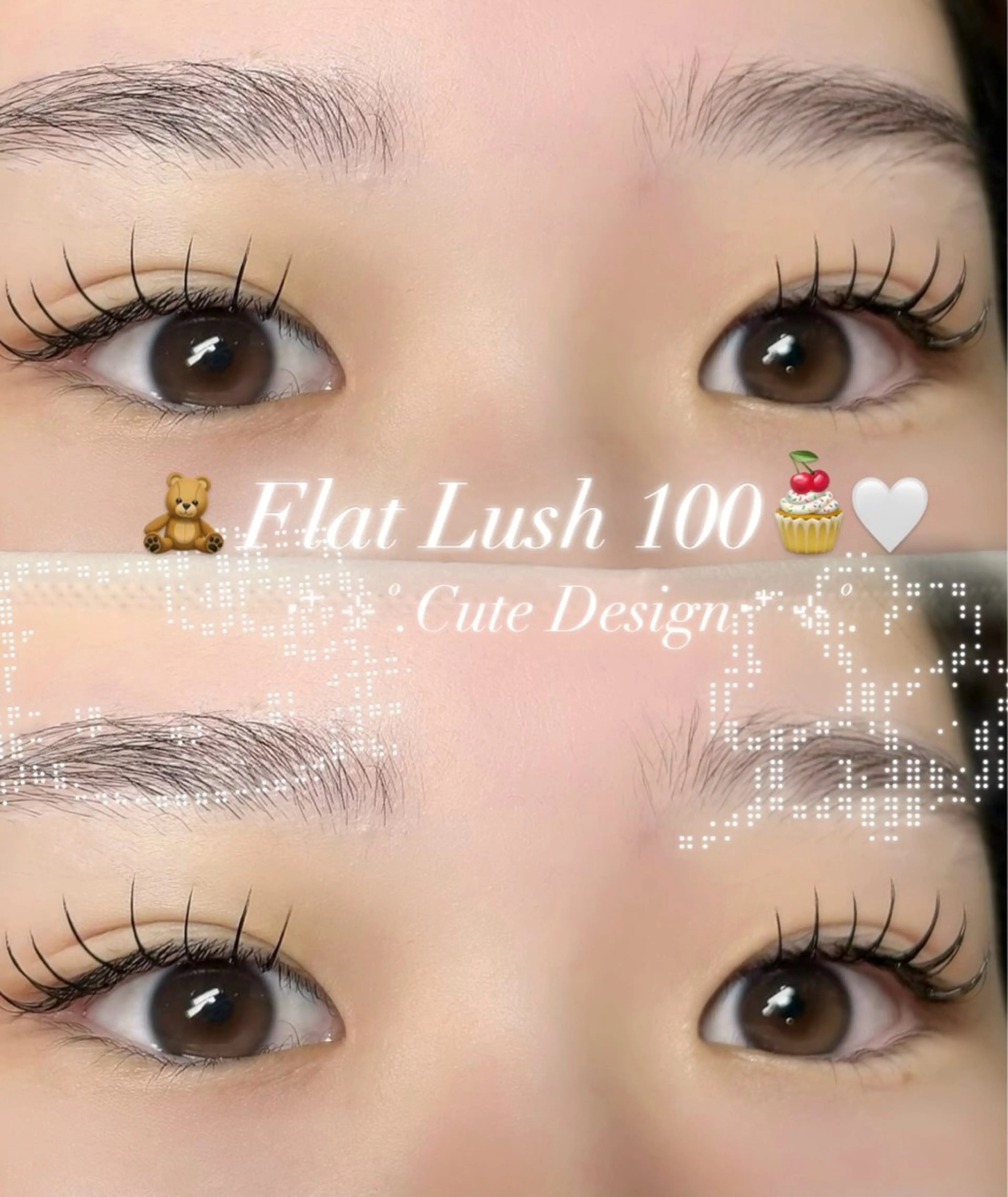 マツエク・マツパ キュート マツエク EYESTYLE仙台 こころ🎀🫧のマツエク・マツパデザイン
