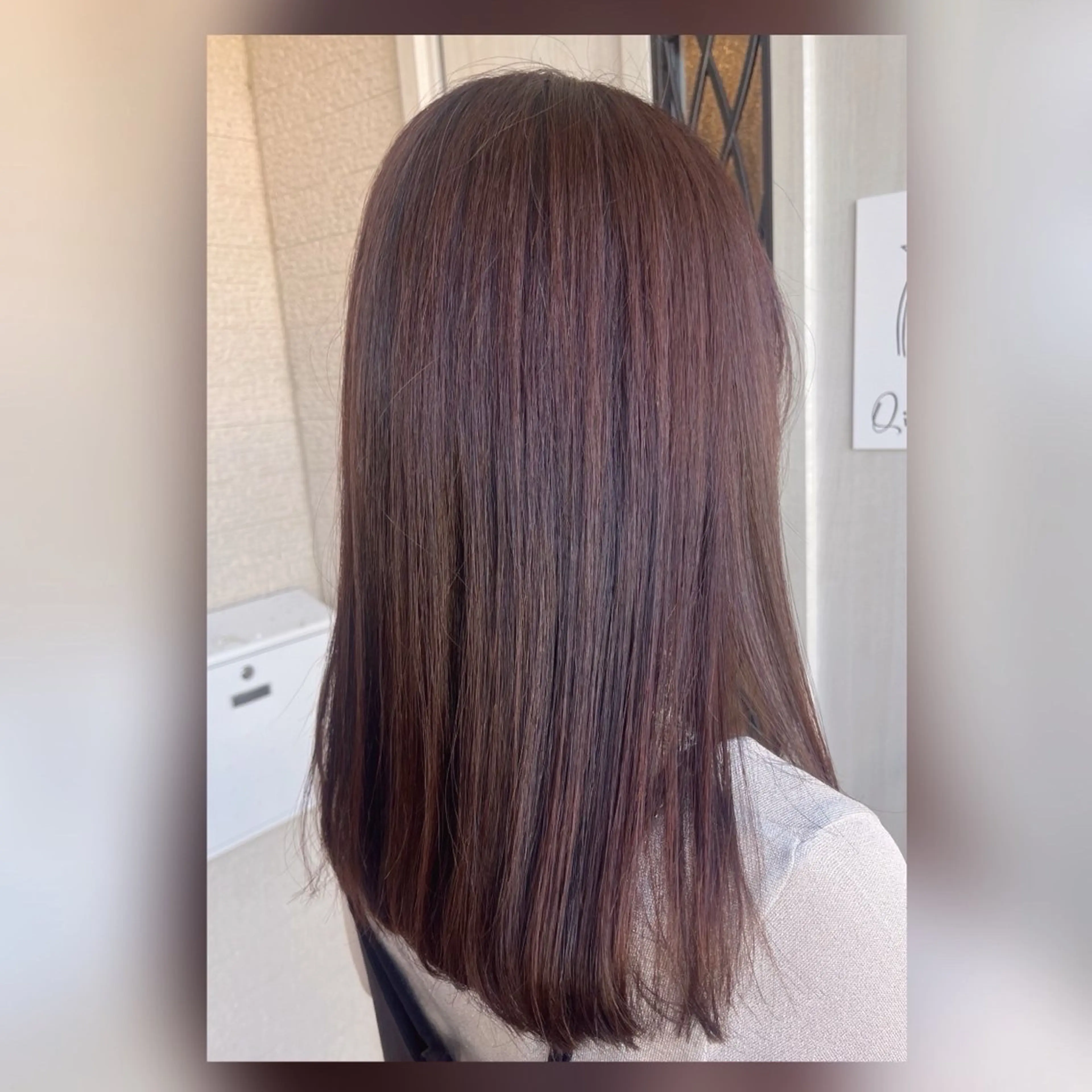 セミロング カラー 【女性限定】 👑hanaのヘアスタイル