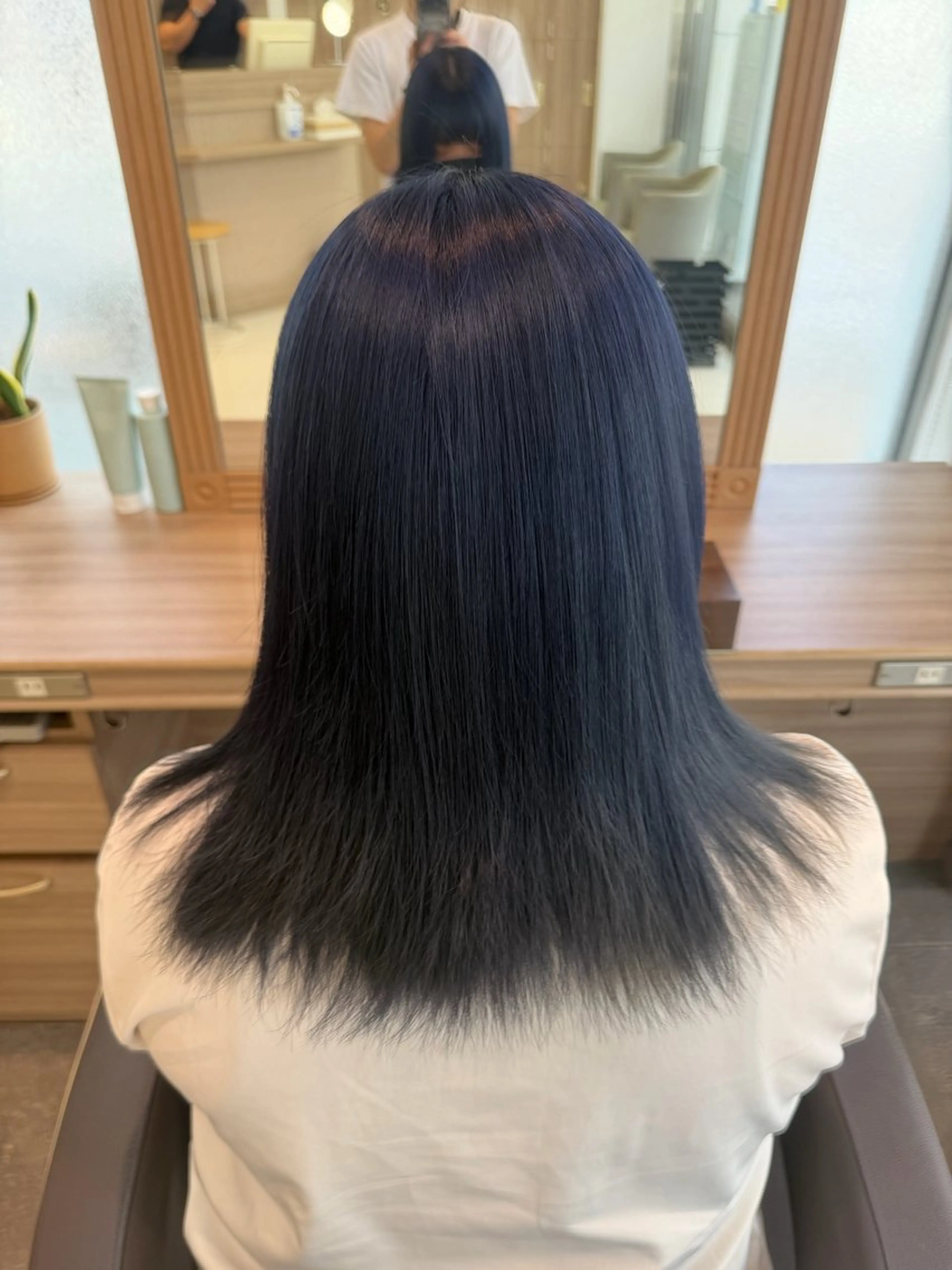 ロング カラー ブルーカラー 極艶縮毛/髪質改善/ KOTAのヘアスタイル