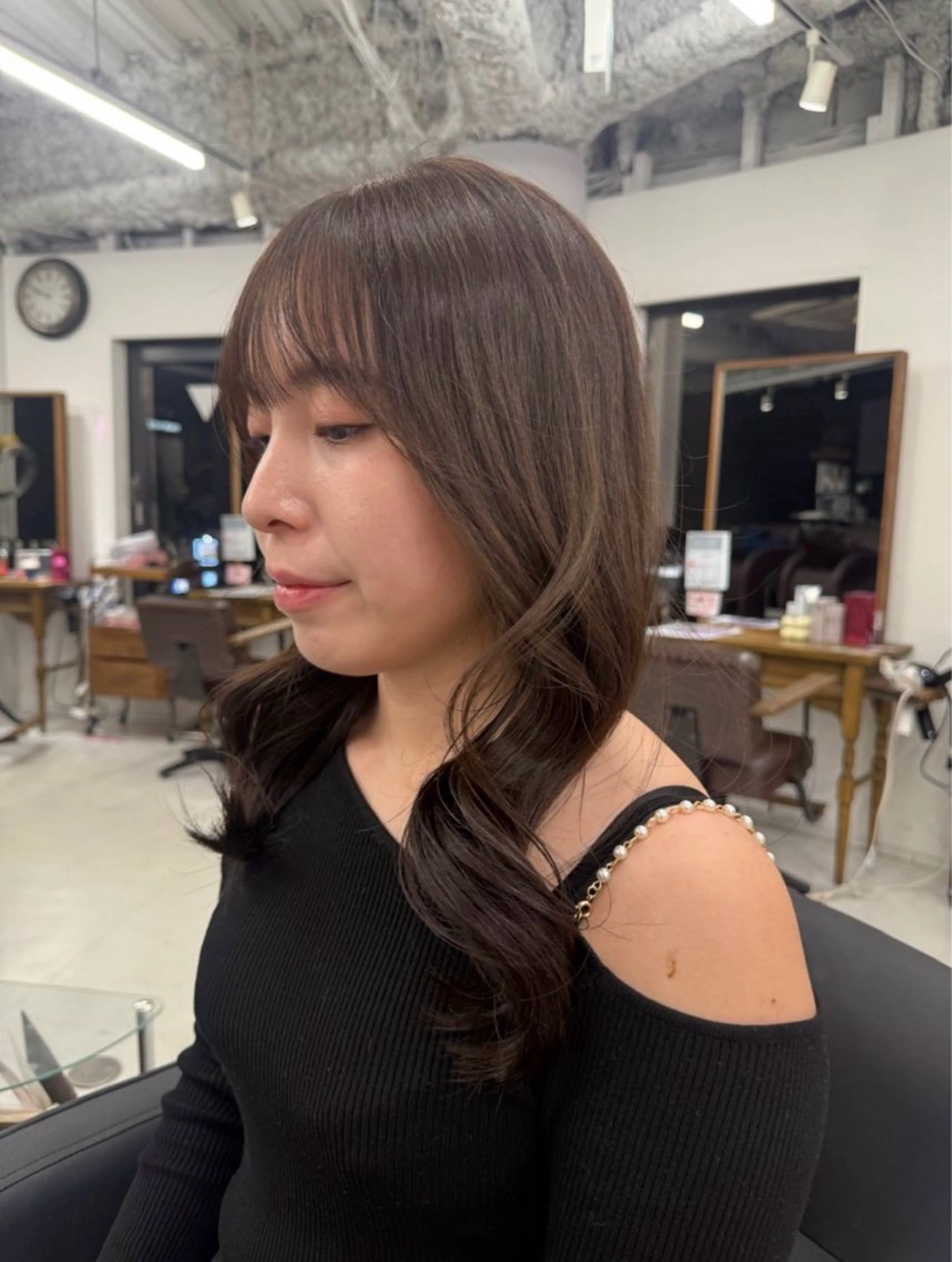 ミディアム 🍒ピンクベージュ /ベージュ🍒なつきのヘアスタイル