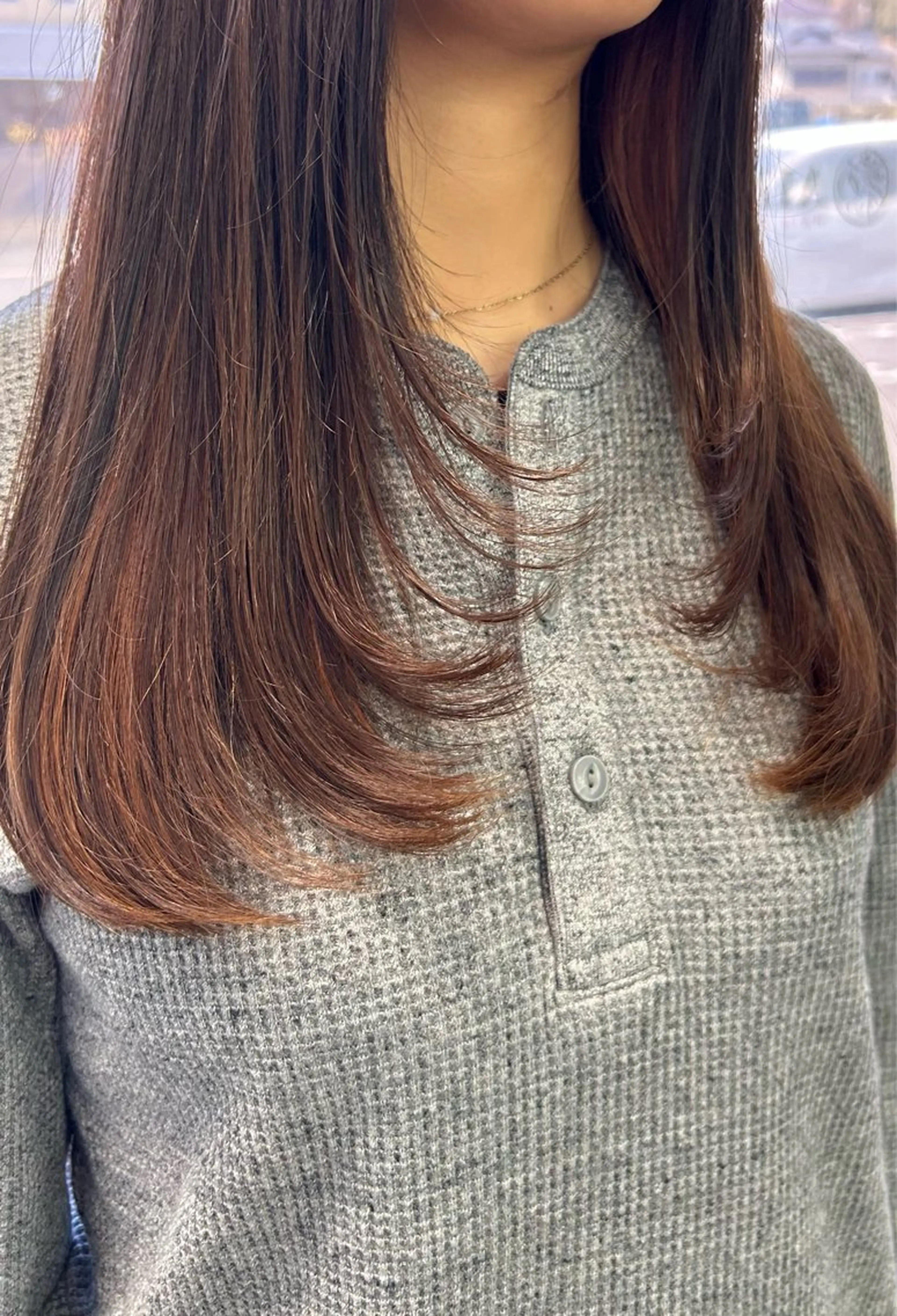 ロング レイヤーカット 🍅ハイライト/ レイヤー/mao🍅のヘアスタイル