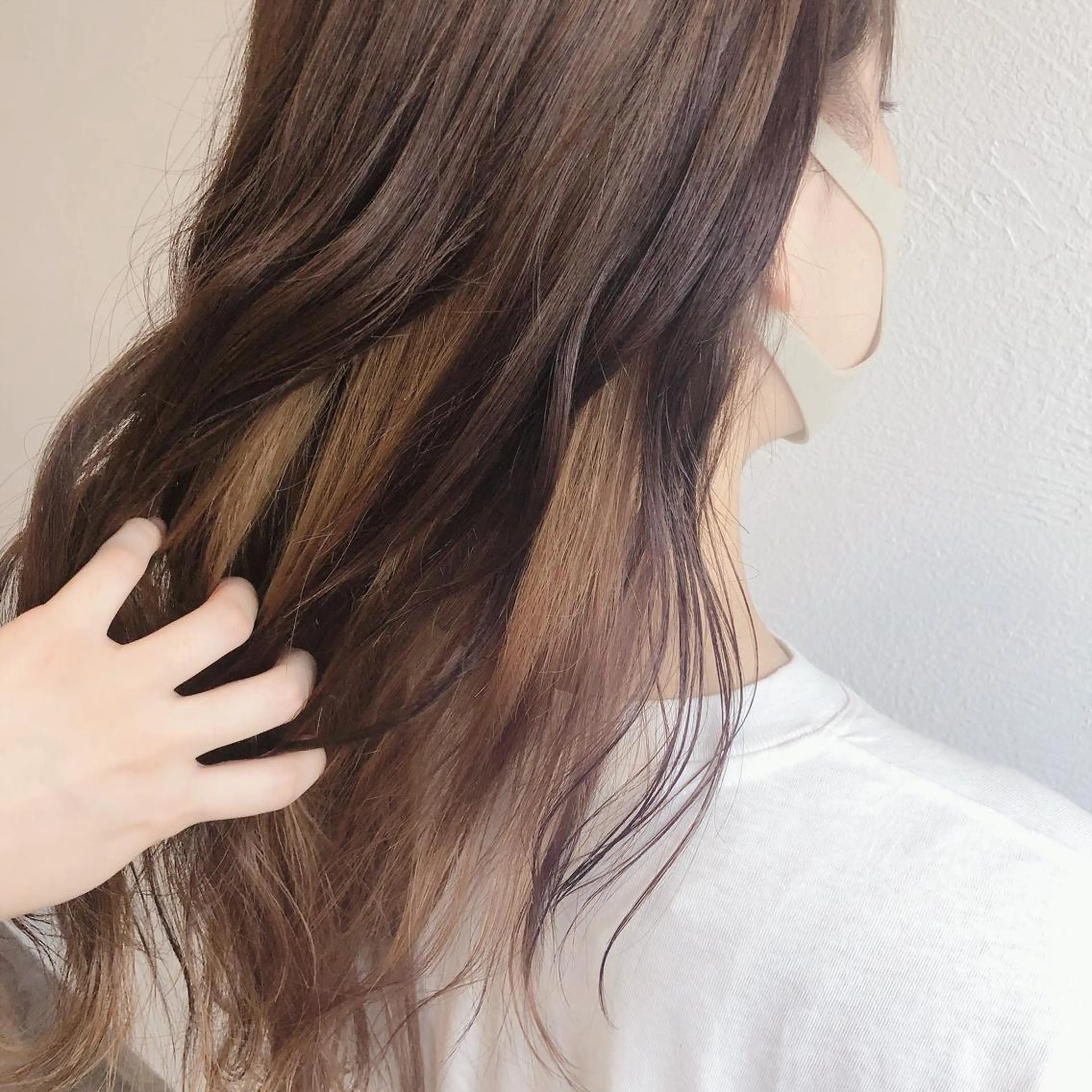 セミロング カラー トリートメント ヘアカラー トリートメント トップスタイリスト 🧸中島梨穂🧸のヘアスタイル