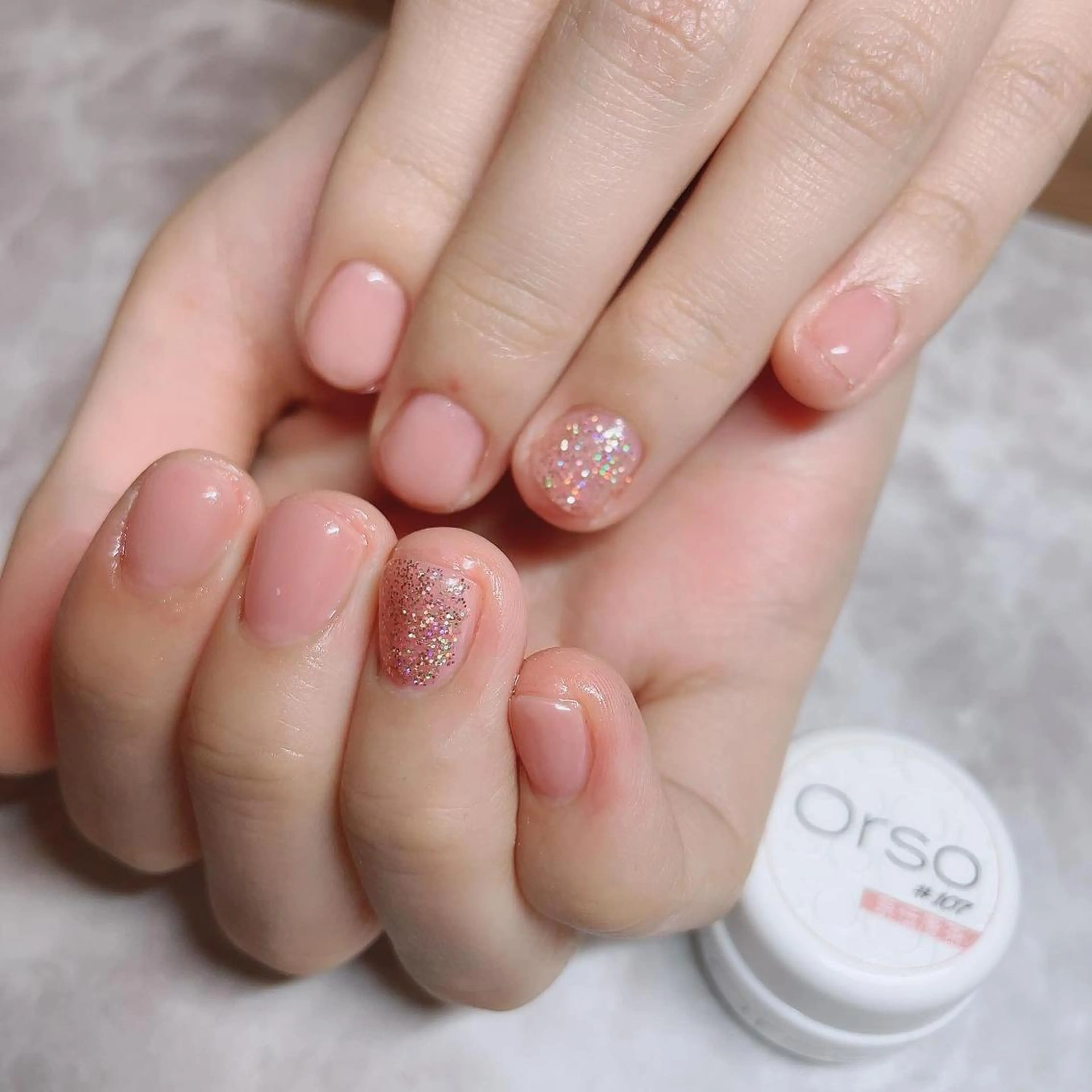 ネイル ラメ(グリッター) ショートネイル Nail salon Ariettyのネイルデザイン