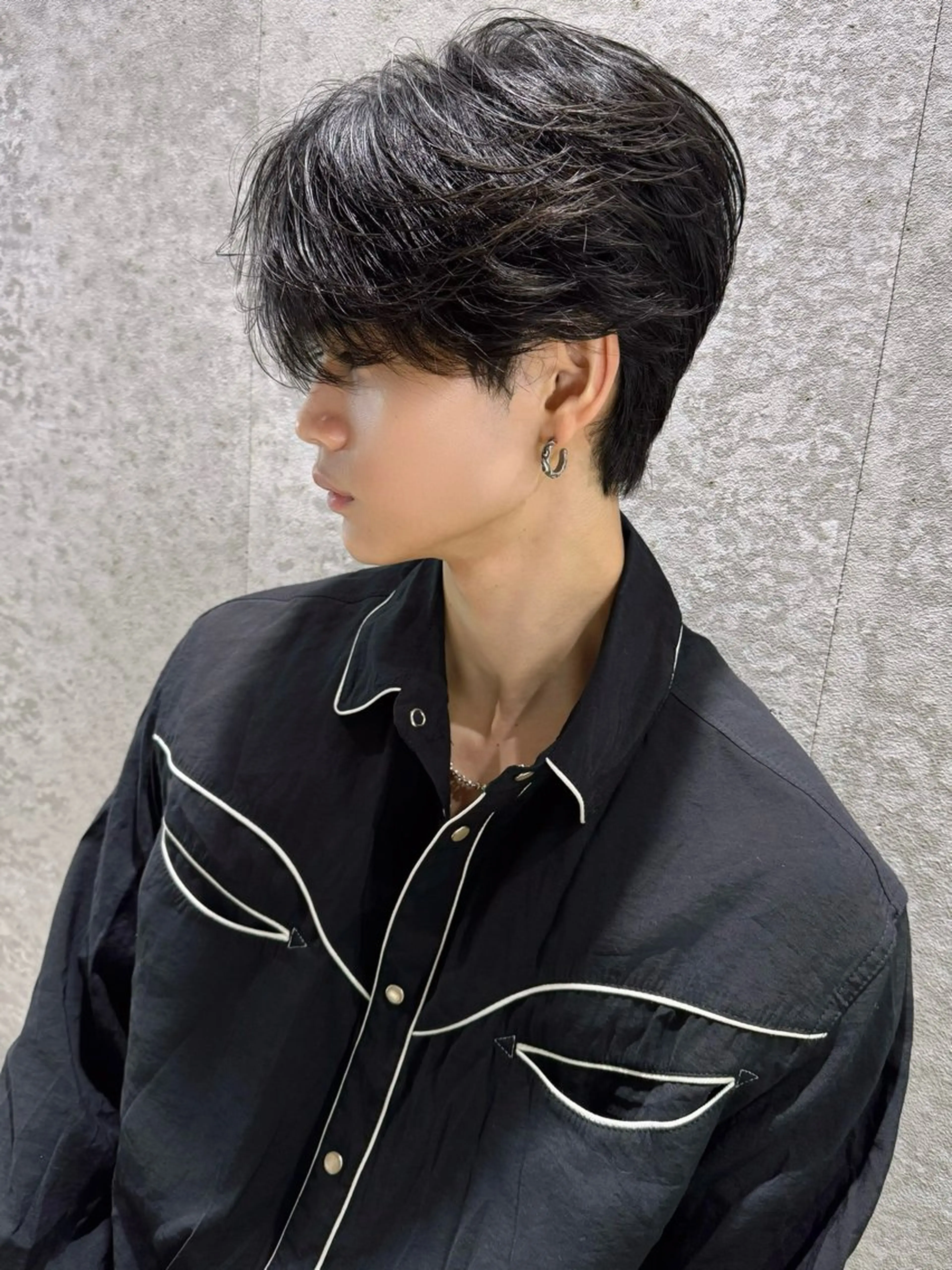 ショート メンズ カット 縮毛矯正 🔶似合わせセンター パート/ヤス🔶のヘアスタイル