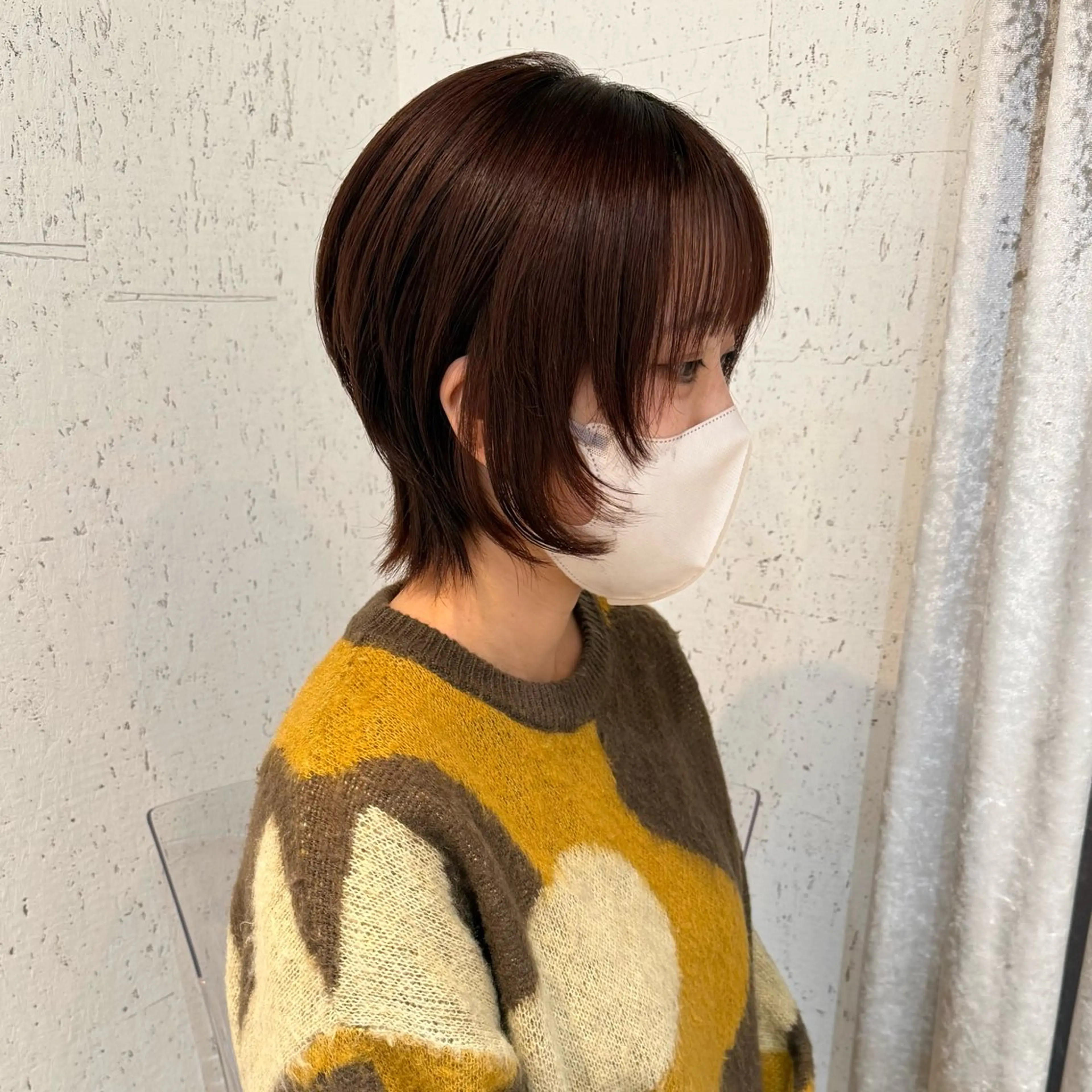 ミディアム カラー 伸ばしかけ カット ヘアカラー トリートメント mai / linoah˚✧のヘアスタイル