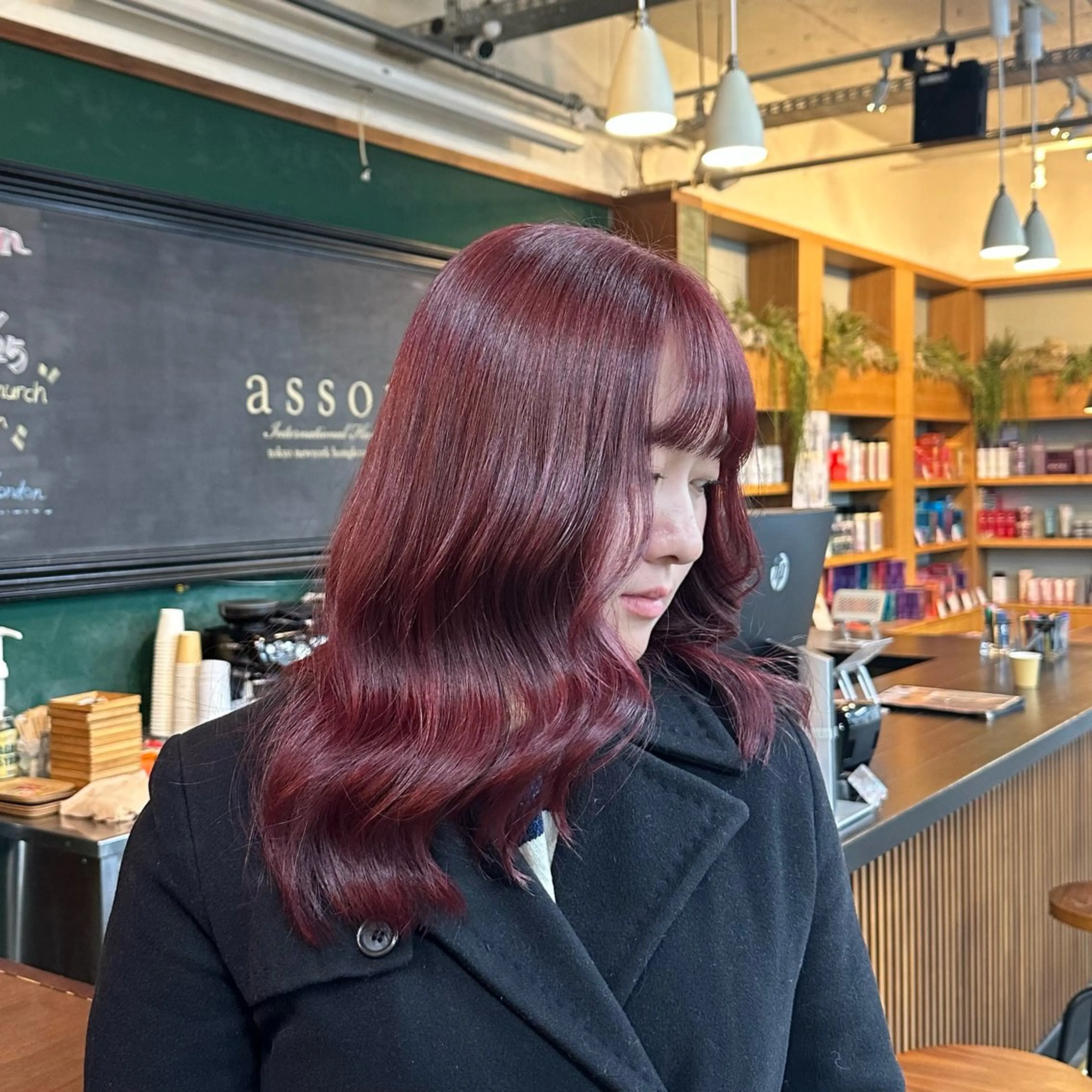 ミディアム ヘアカラー 透明感カラー/外苑前 /MIRAI🇰🇷のヘアスタイル