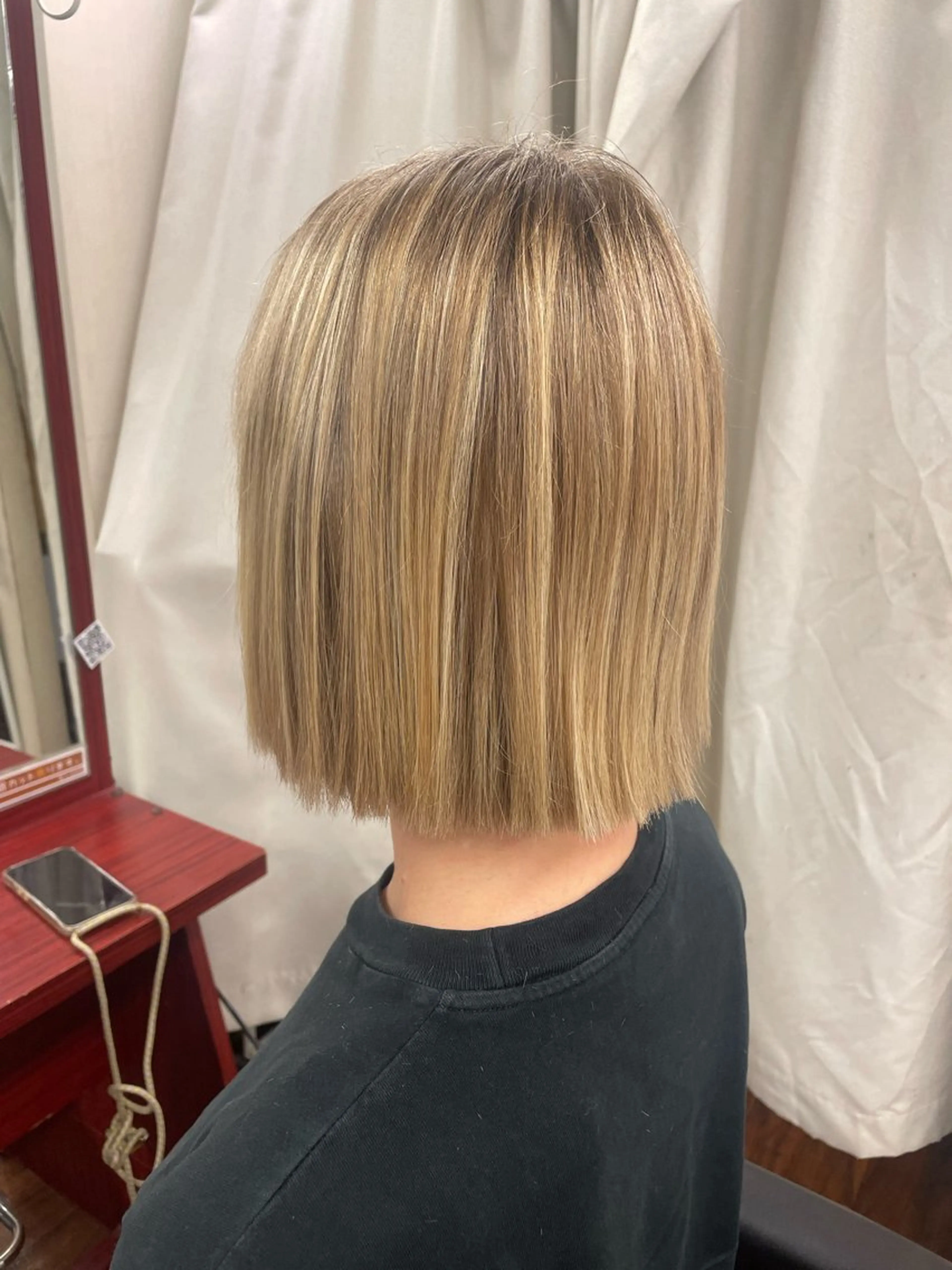 セミロング ボブ カット 侑🌈特価 映える店内でカット✨のヘアスタイル