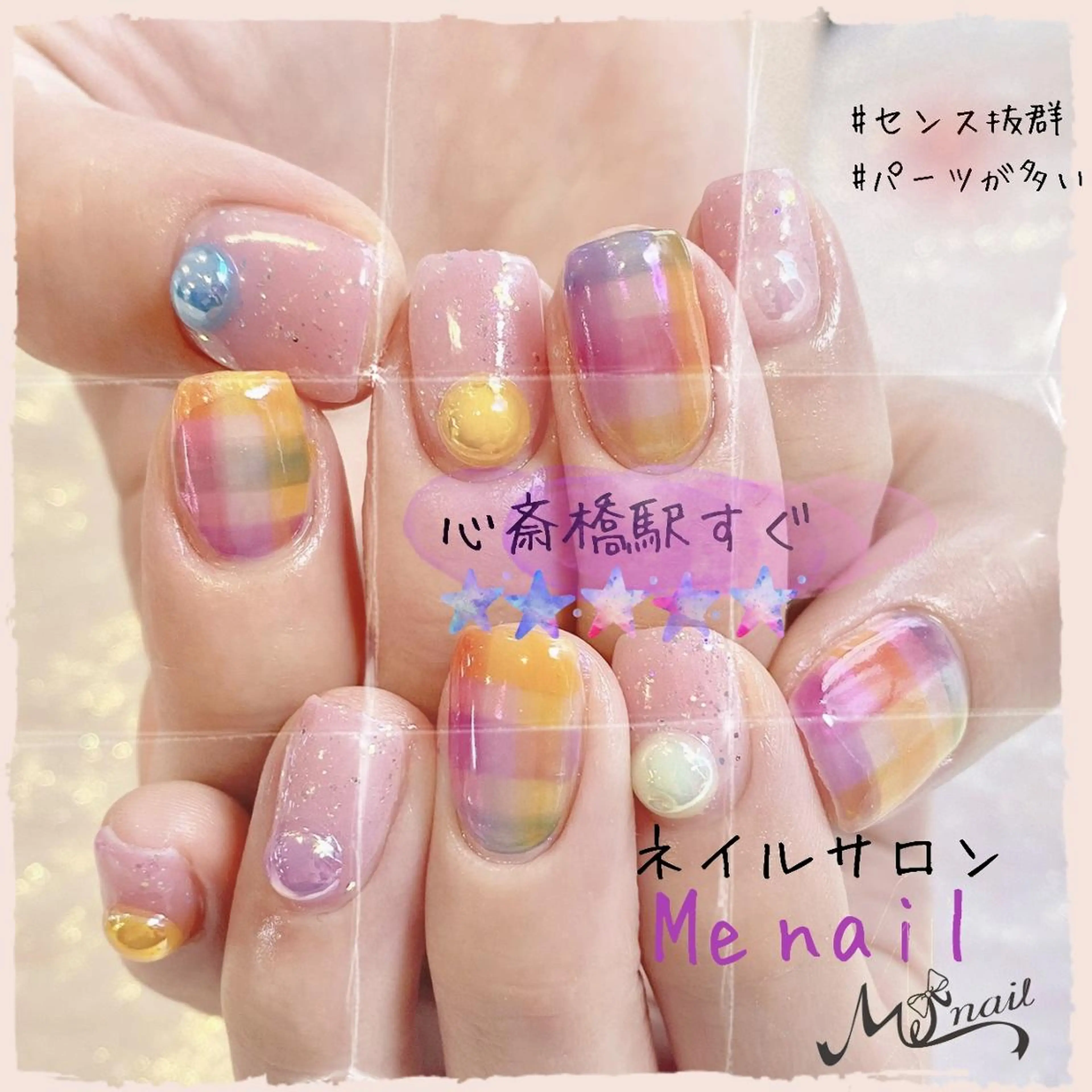 ネイル クリアネイル Menail 心斎橋 /南船場/yui☆のネイルデザイン