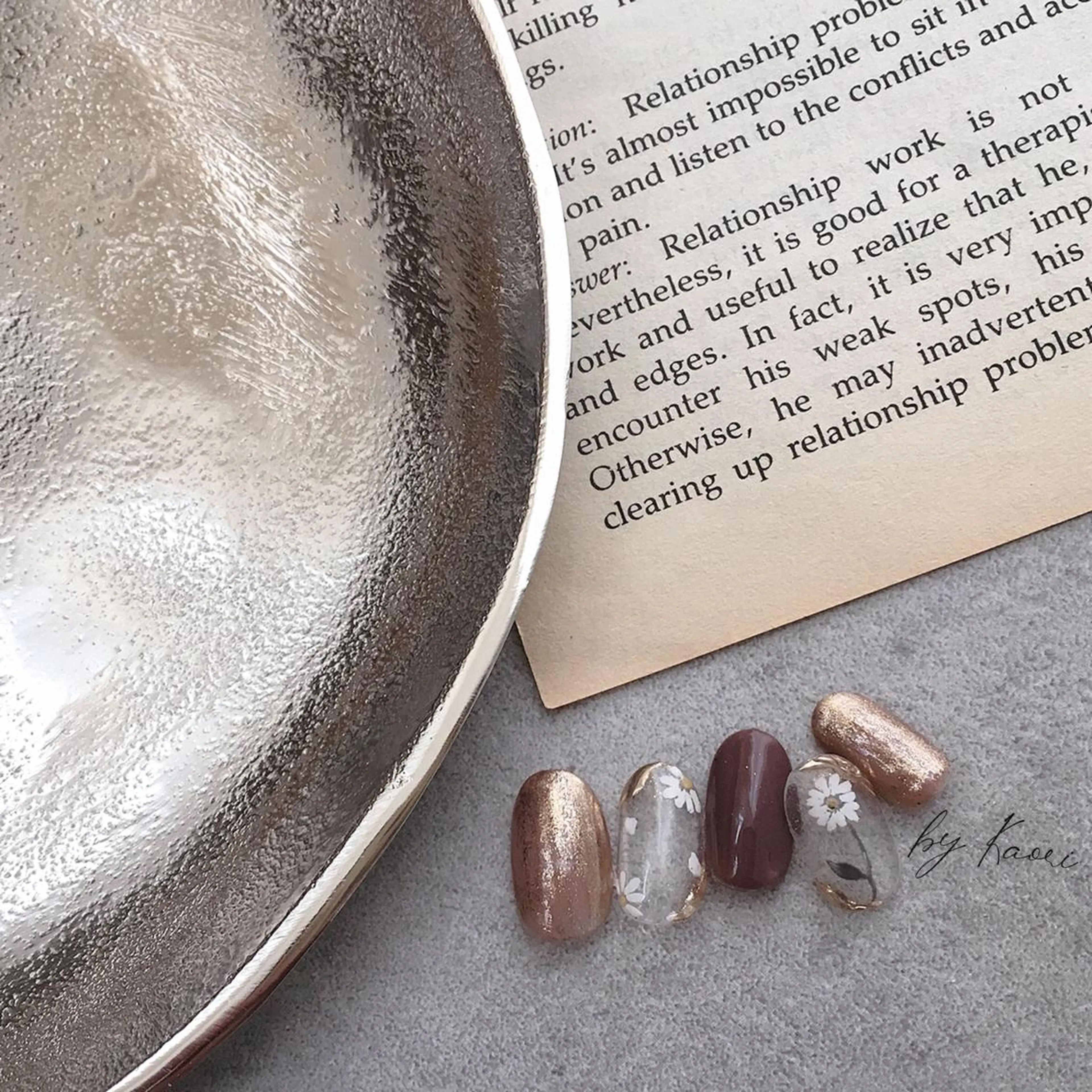 ネイル フラワーネイル ニュアンスネイル _Defi_ by Kaoriのネイルデザイン