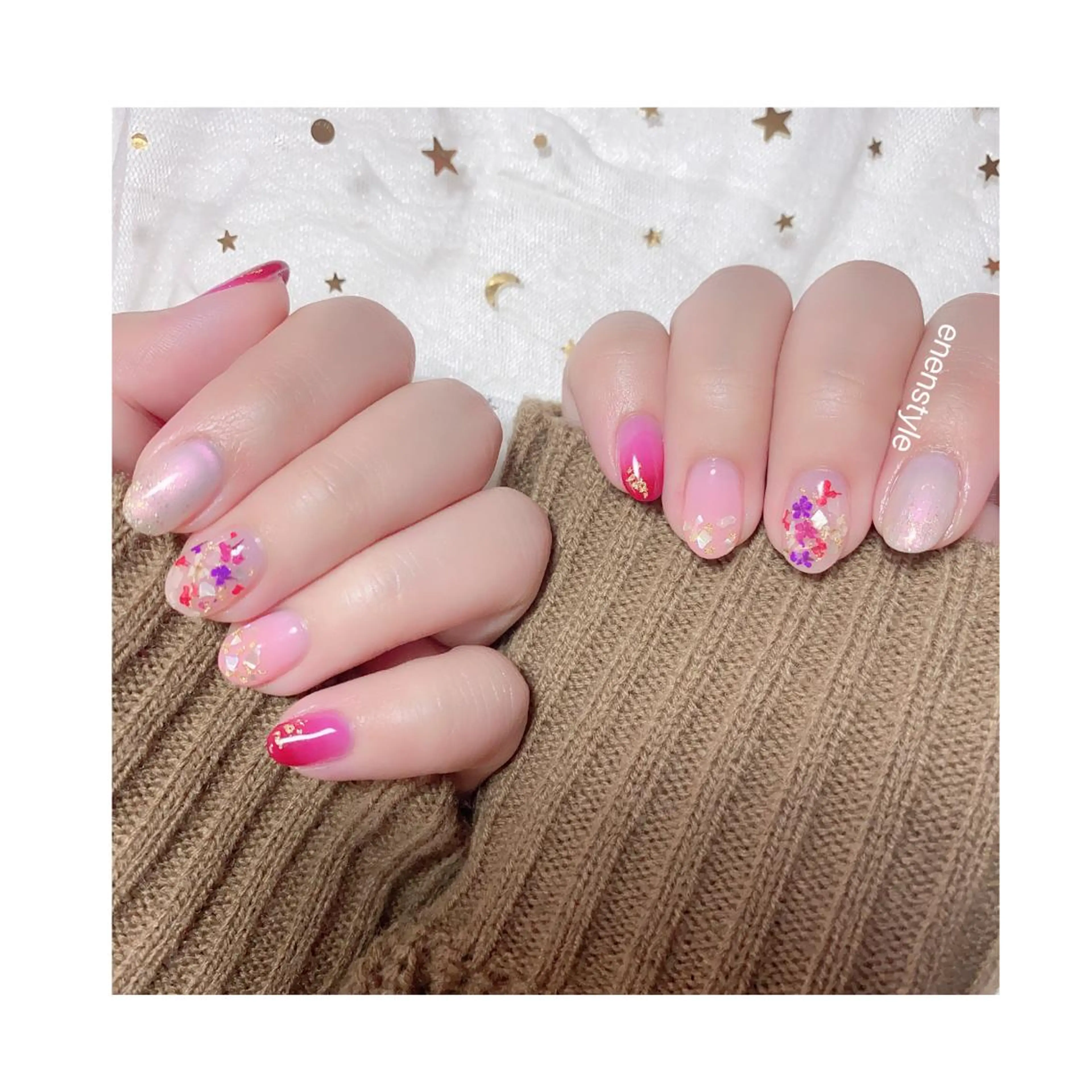 ショート ネイル ジェルネイル ニュアンスネイル オフィスネイル ワンカラーネイル パラジェル 👑enen style👑のネイルデザイン