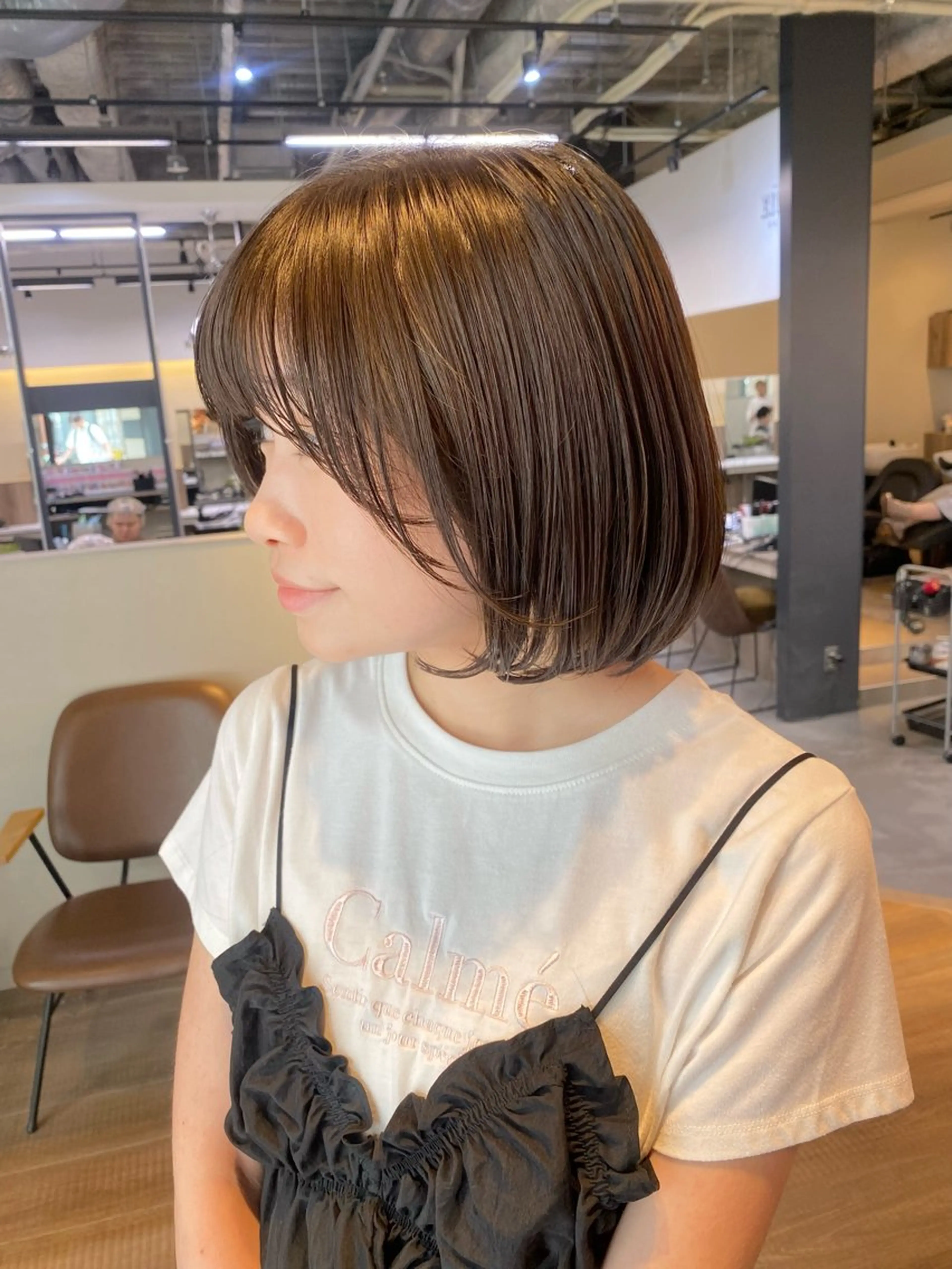 ショート カット ヘアカラー 白髪ぼかしハイライト /レイヤー中島啓太のヘアスタイル