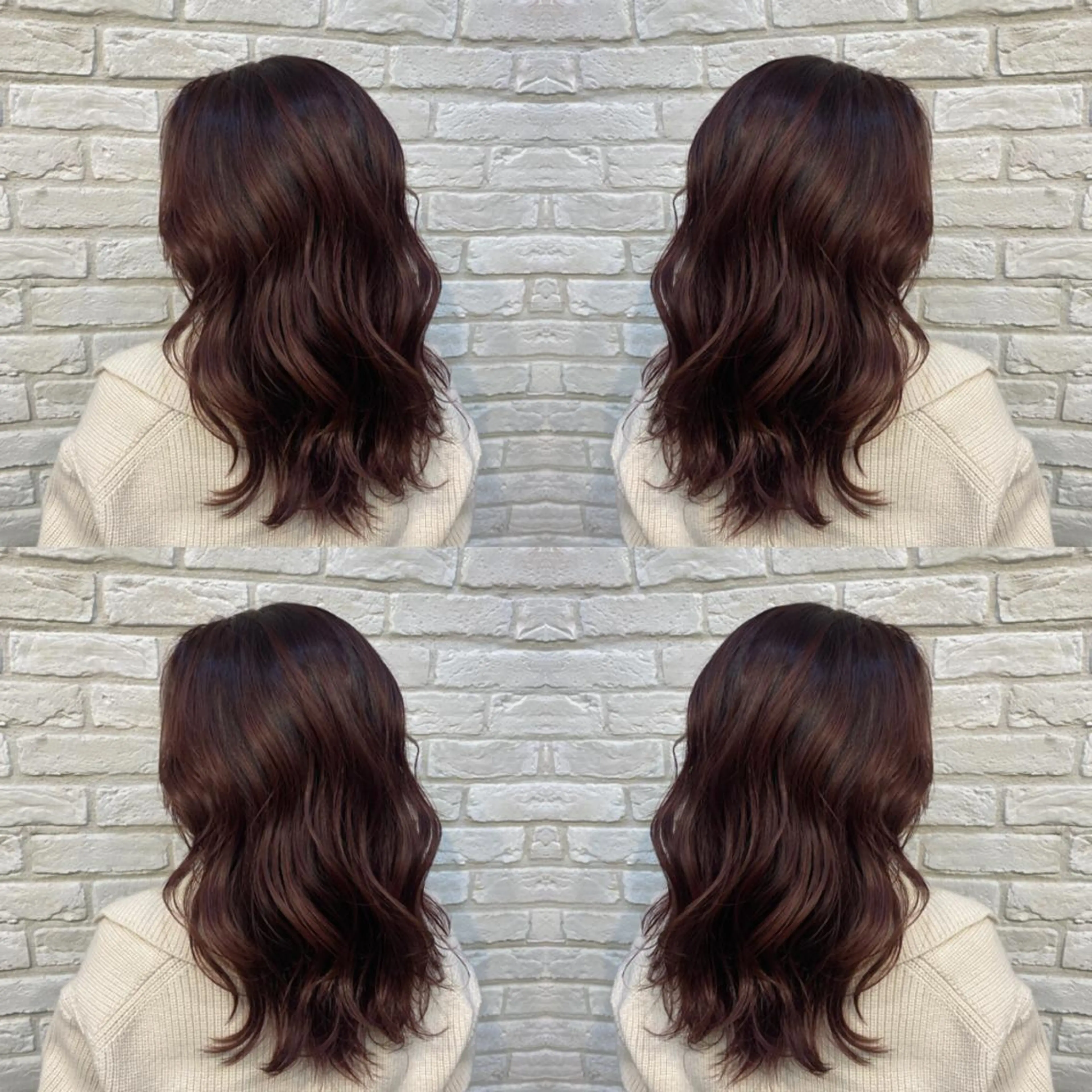 ミディアム 韓国風カラー ピンクブラウン 髪質改善 韓国風ヘア トリートメント ココロ☀️ CLUTCH天王寺店のヘアスタイル