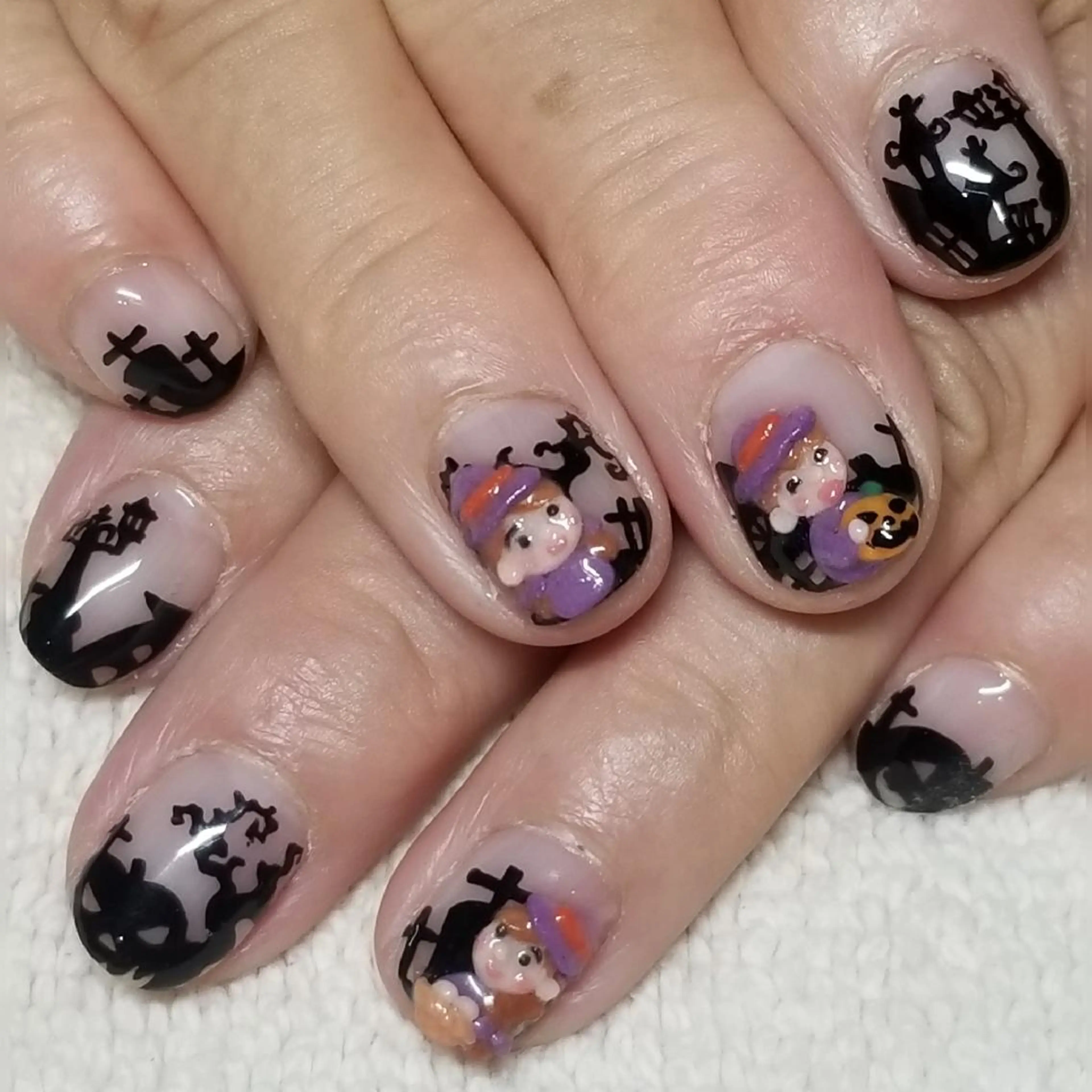 ネイル フレンチネイル ハロウィン ハンドネイル よしだ ひろきのネイルデザイン