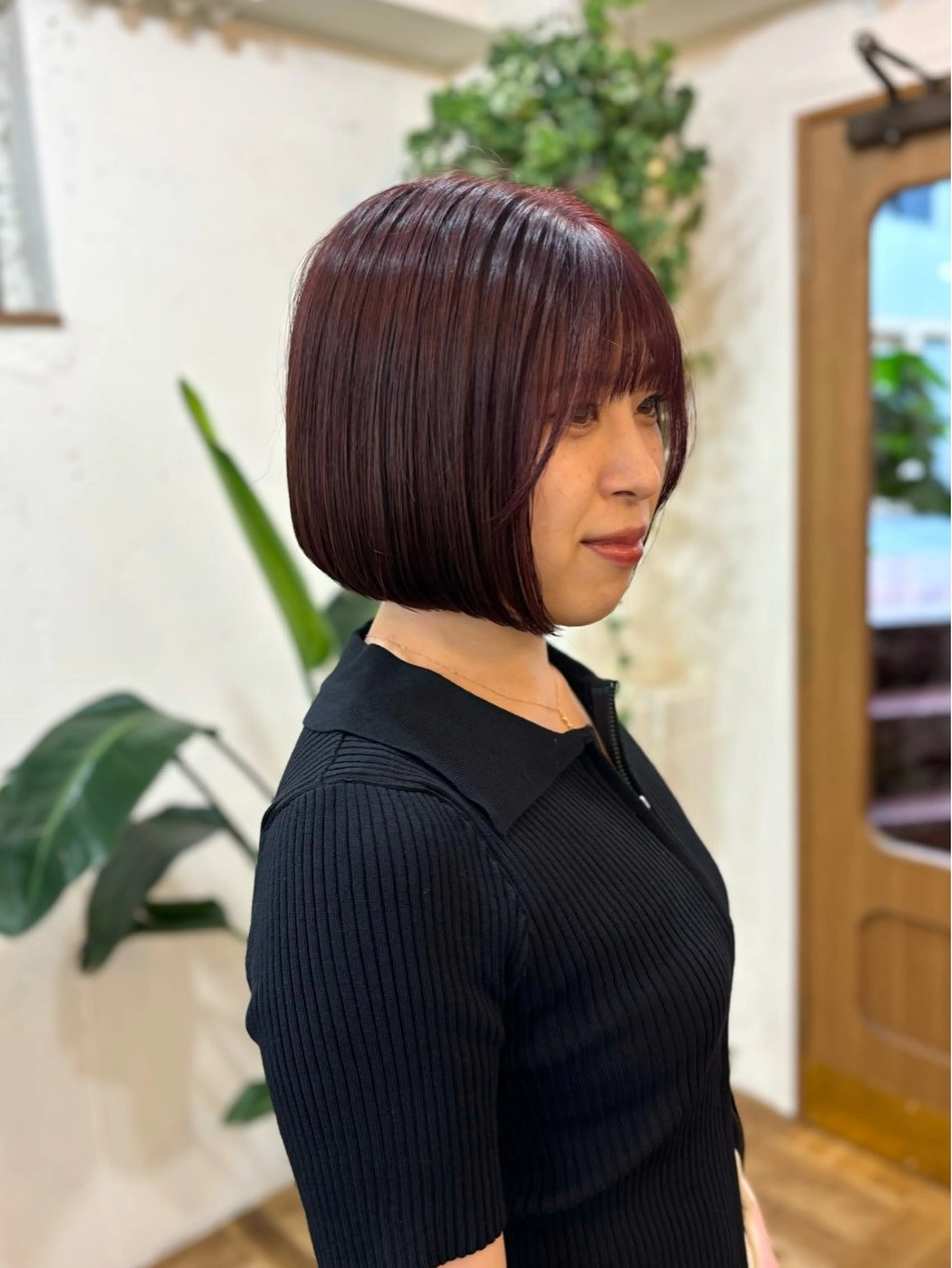 ショート カラー レッドカラー ボブ カット ヘアカラー トリートメント ayano🫧 《CIEN》のヘアスタイル