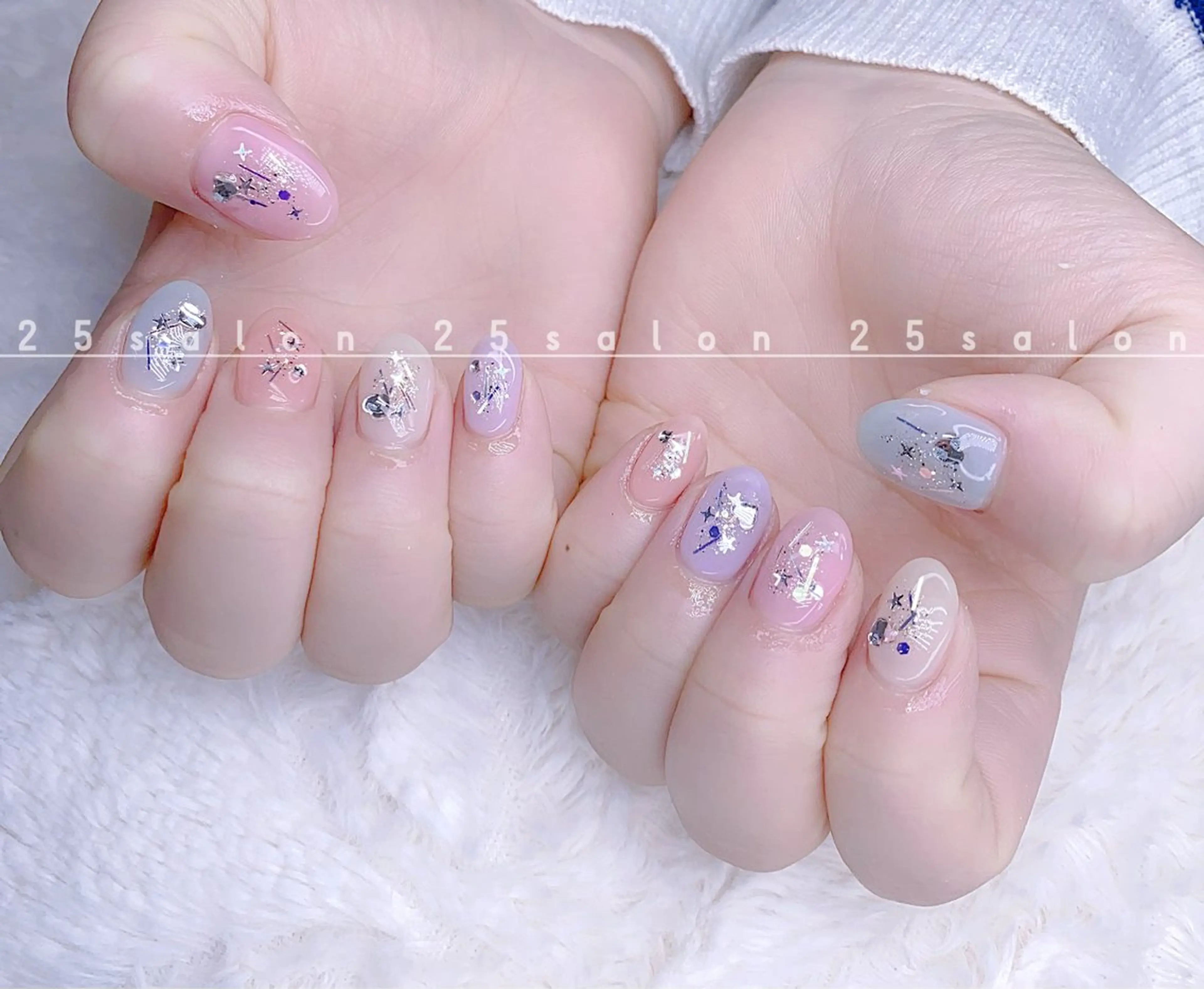 ネイル ジェルネイル 韓国ネイル ニュアンスネイル パラジェル ワンホンネイル 2 5のマツエク・マツパデザイン