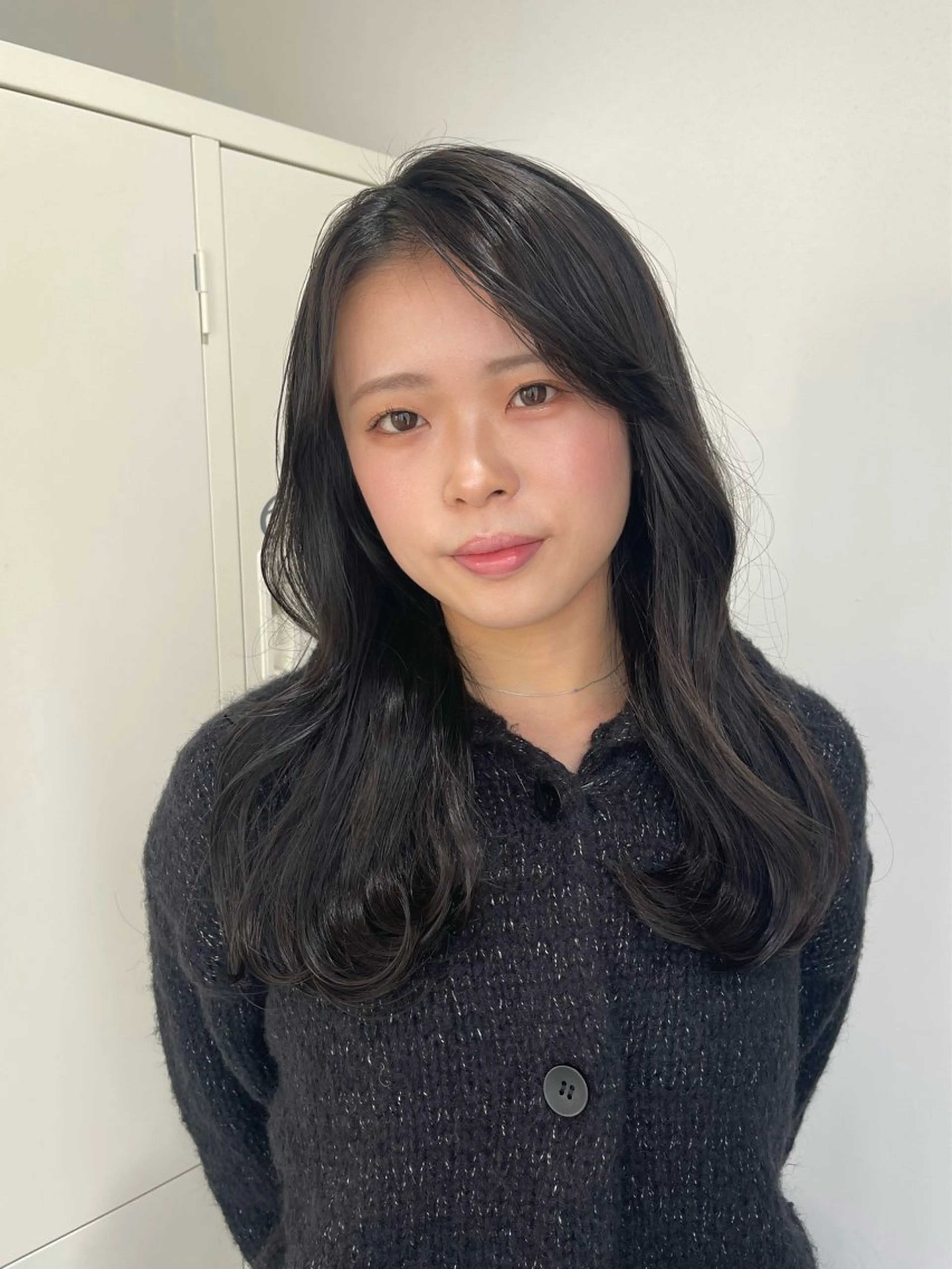 セミロング アッシュ アッシュブラック カット ヘアカラー トリートメント himeka🪽 アレンジ/ブリーチのヘアスタイル