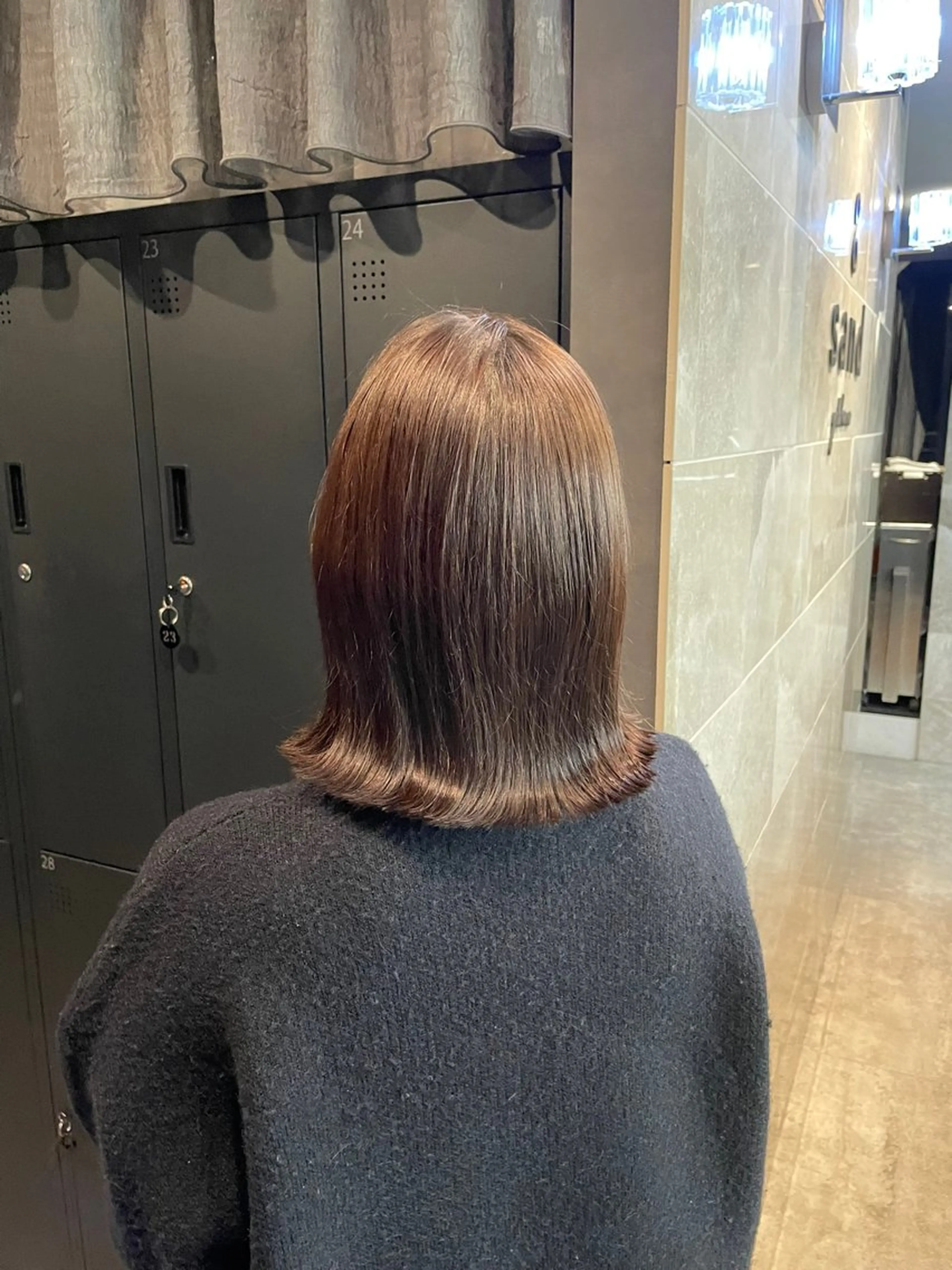 ミディアム 似合わせレイヤー🌟 巻ける縮毛矯正みつきのヘアスタイル