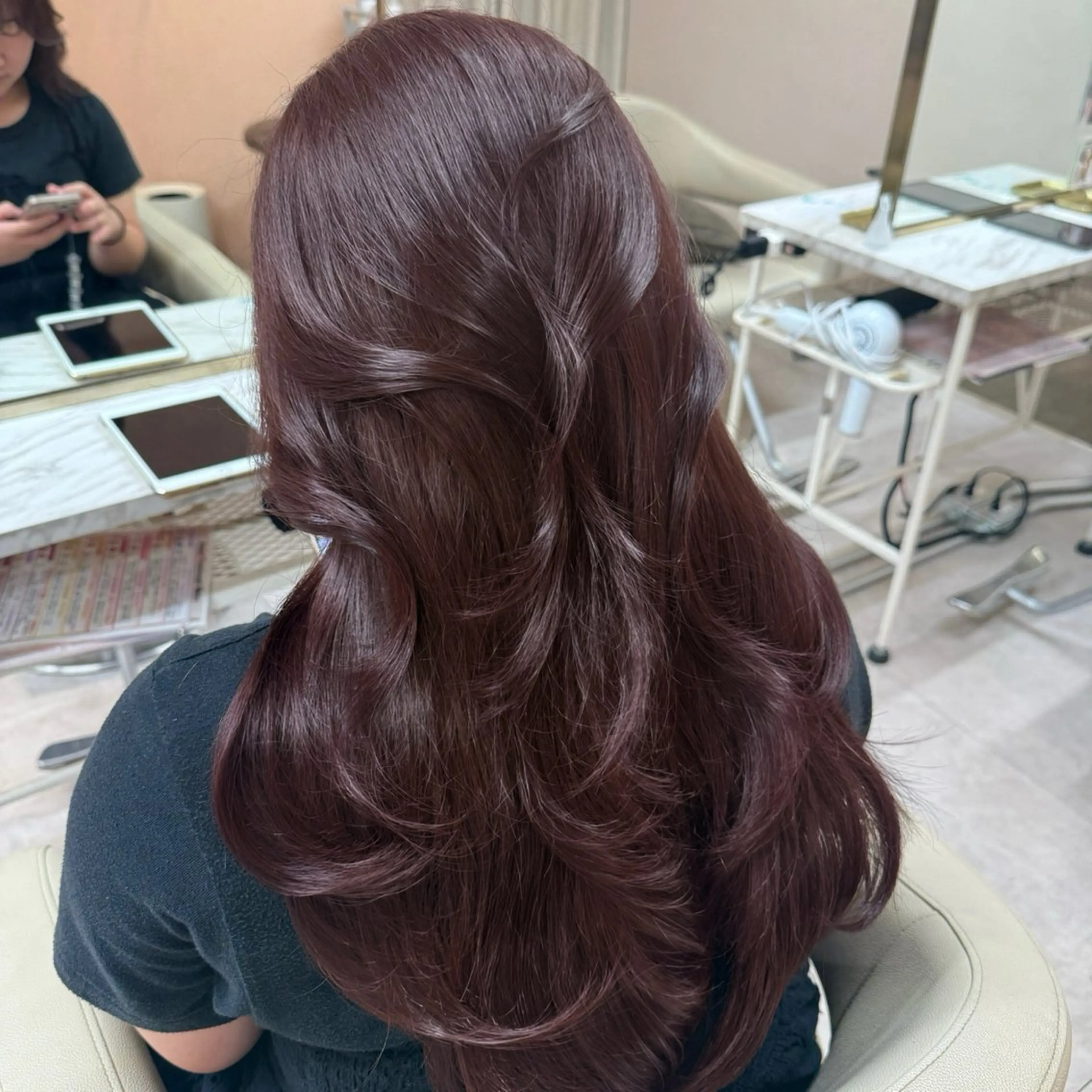 ロング カット ヘアカラー トリートメント ♡韓国/レイヤー カット/Ayana♡のヘアスタイル