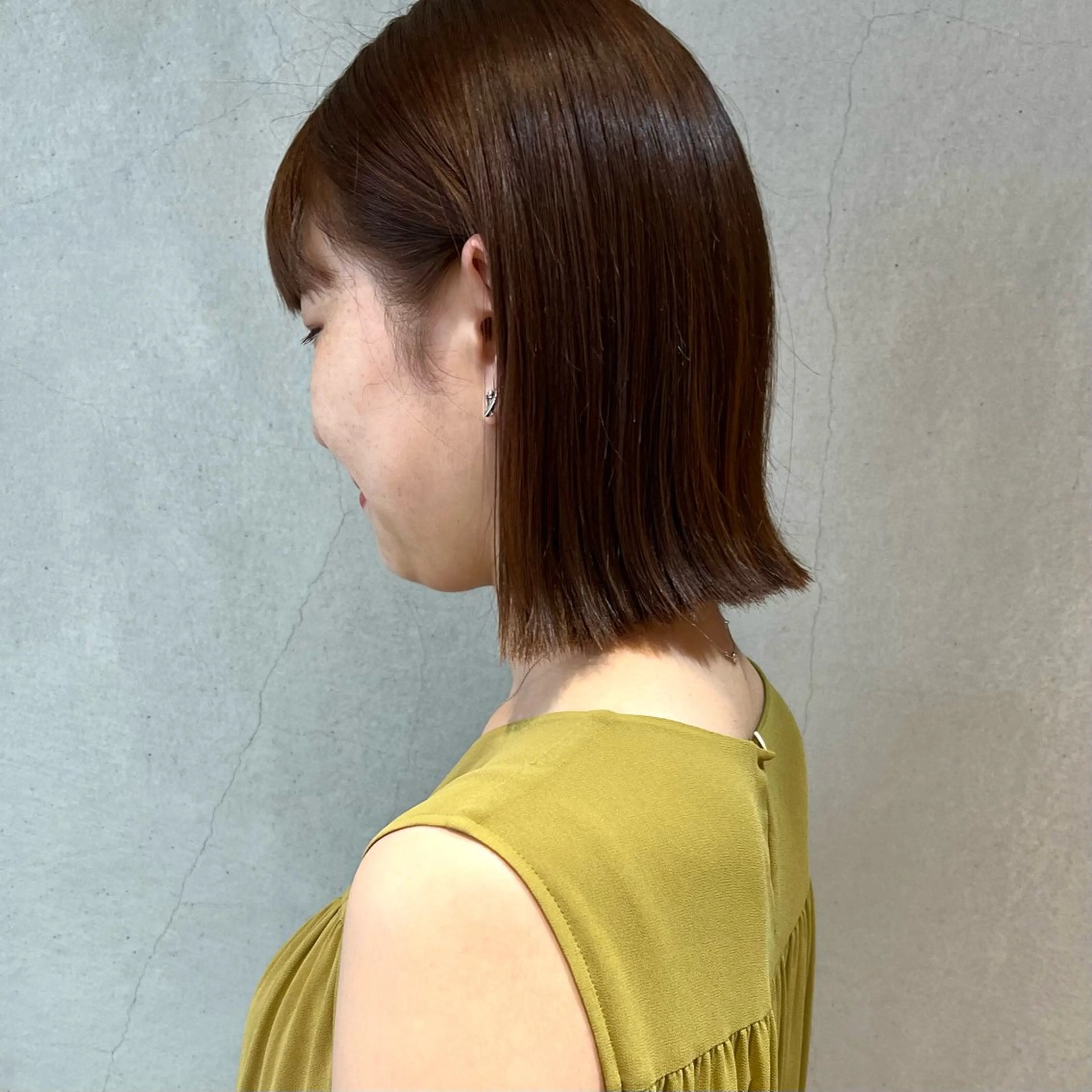 ショート カラー ボブ/透明感カラー /坂口恵梨子のヘアスタイル