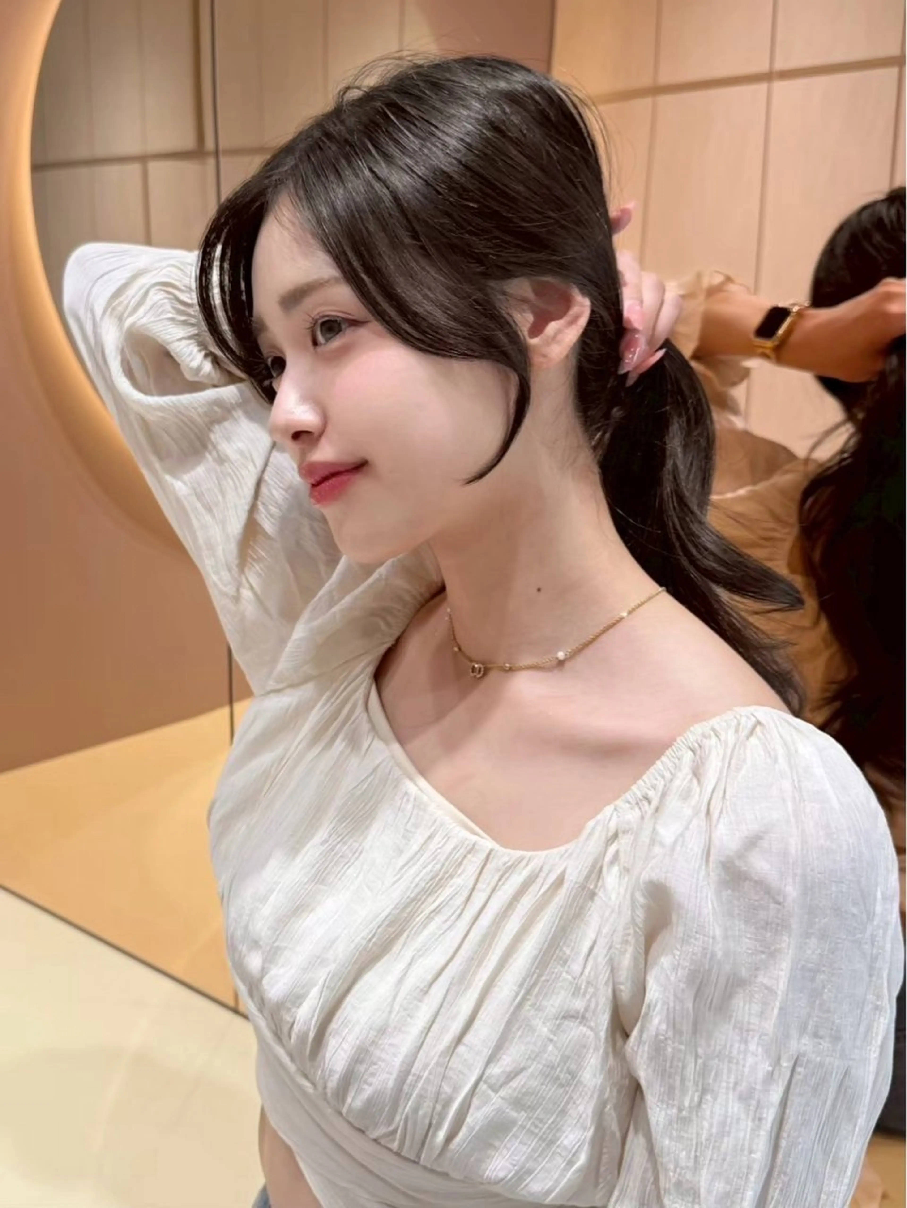 ロング ヘアアレンジ カット ヘアカラー 縮毛矯正 トリートメント 美髪縮毛矯正/ 透明感カラー吉田光佑のヘアスタイル