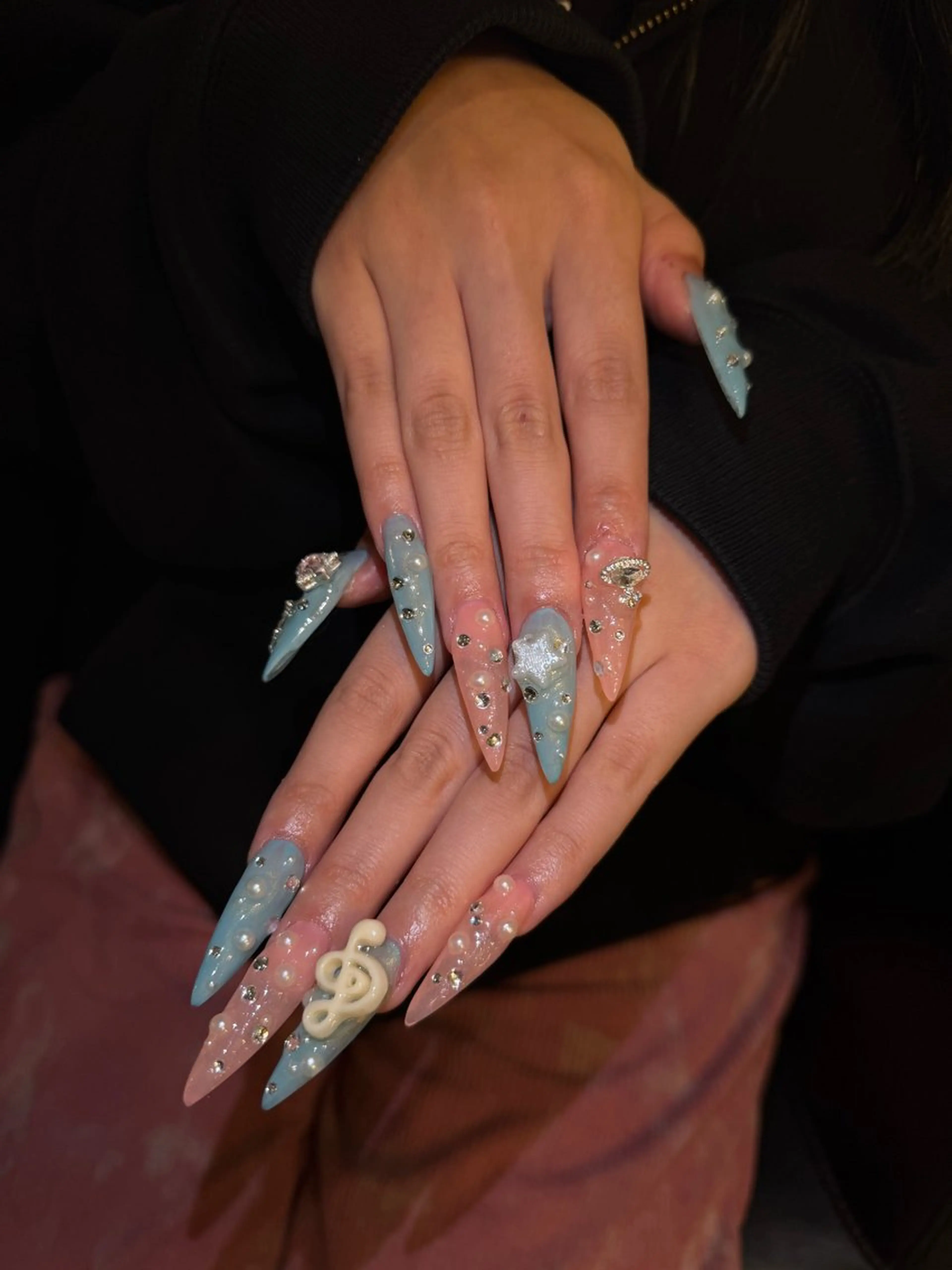 ネイル ジェルネイル ロングネイル スカルプネイル ハンドネイル Lillion_ sakiのネイルデザイン